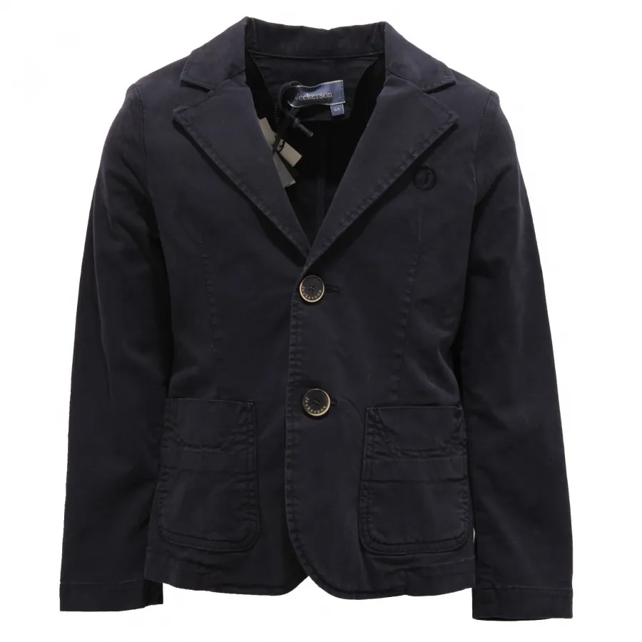 8445V giacca bimbo blu JECKERSON BABY giacche cotone jacket kid boy
