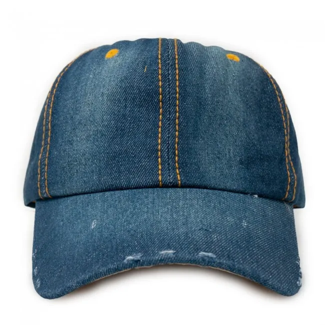 Berretto donna in jeans con visiera
