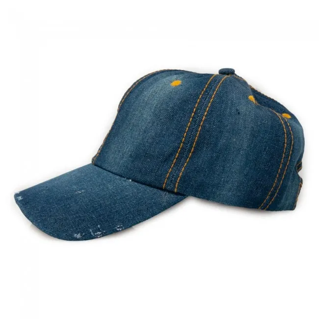 Berretto donna in jeans con visiera