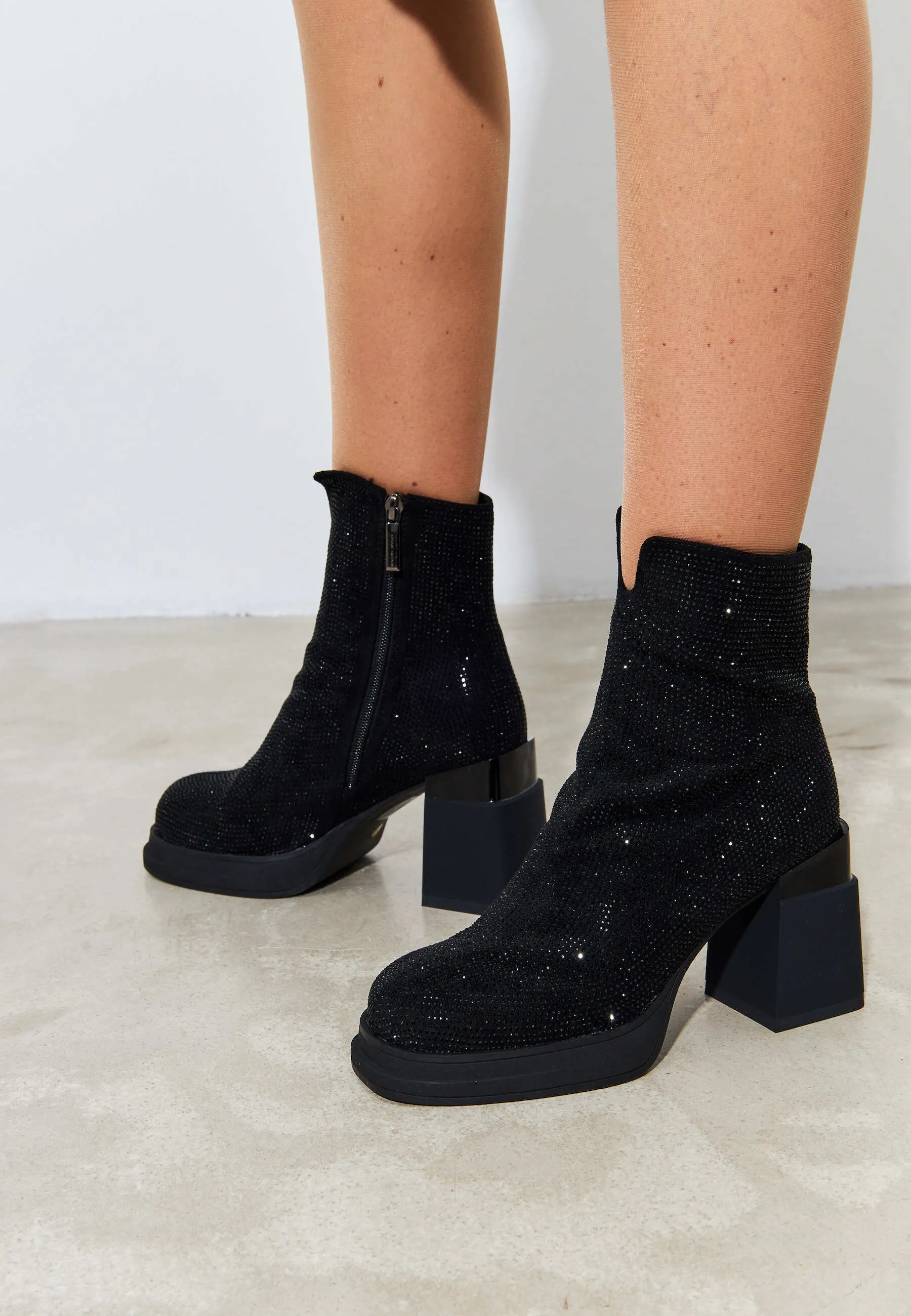 BLOCK HEEL  - Stivaletti con plateau