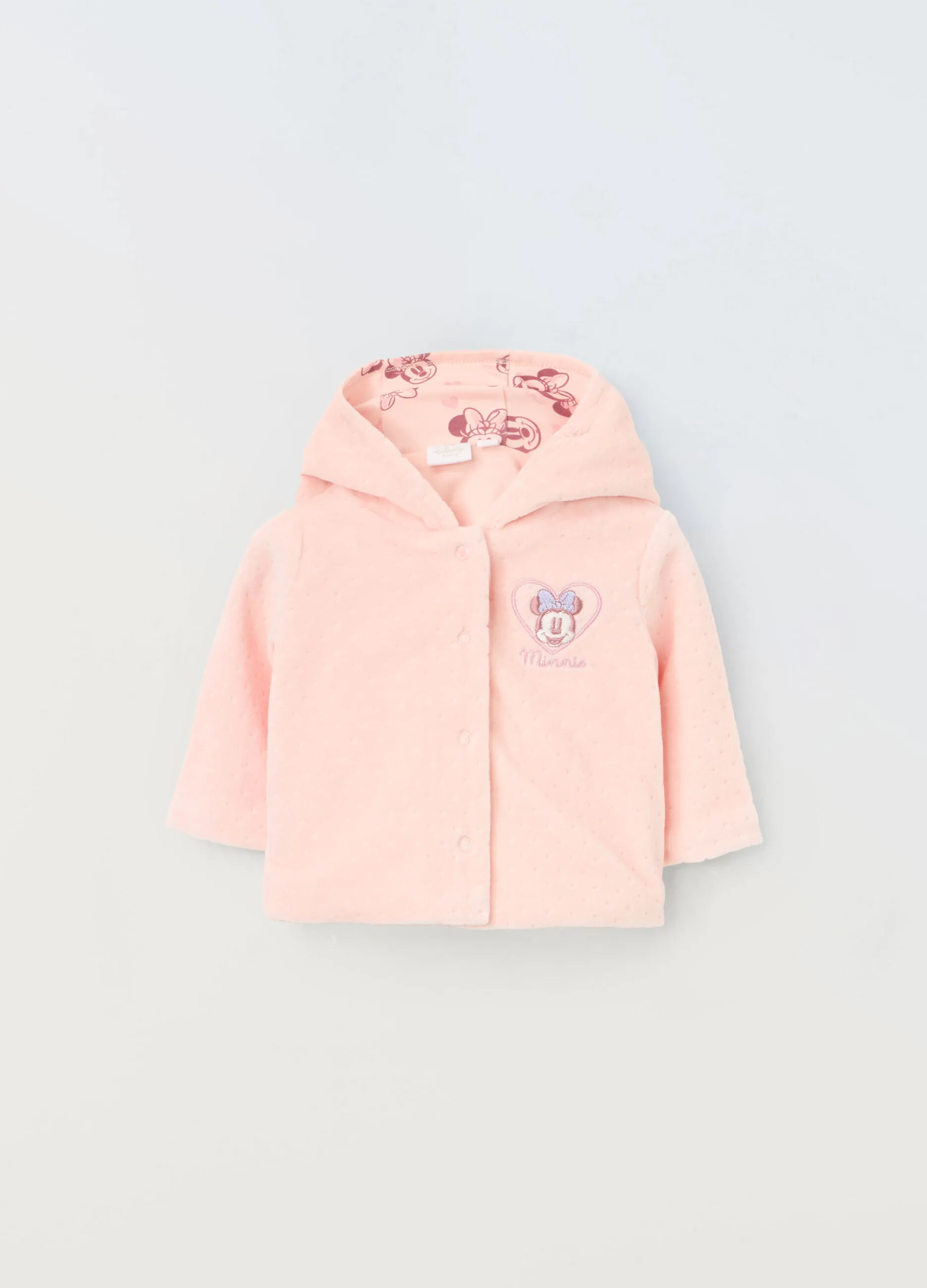 BLUKIDS  Cardigan con cappuccio in misto cotone neonata
