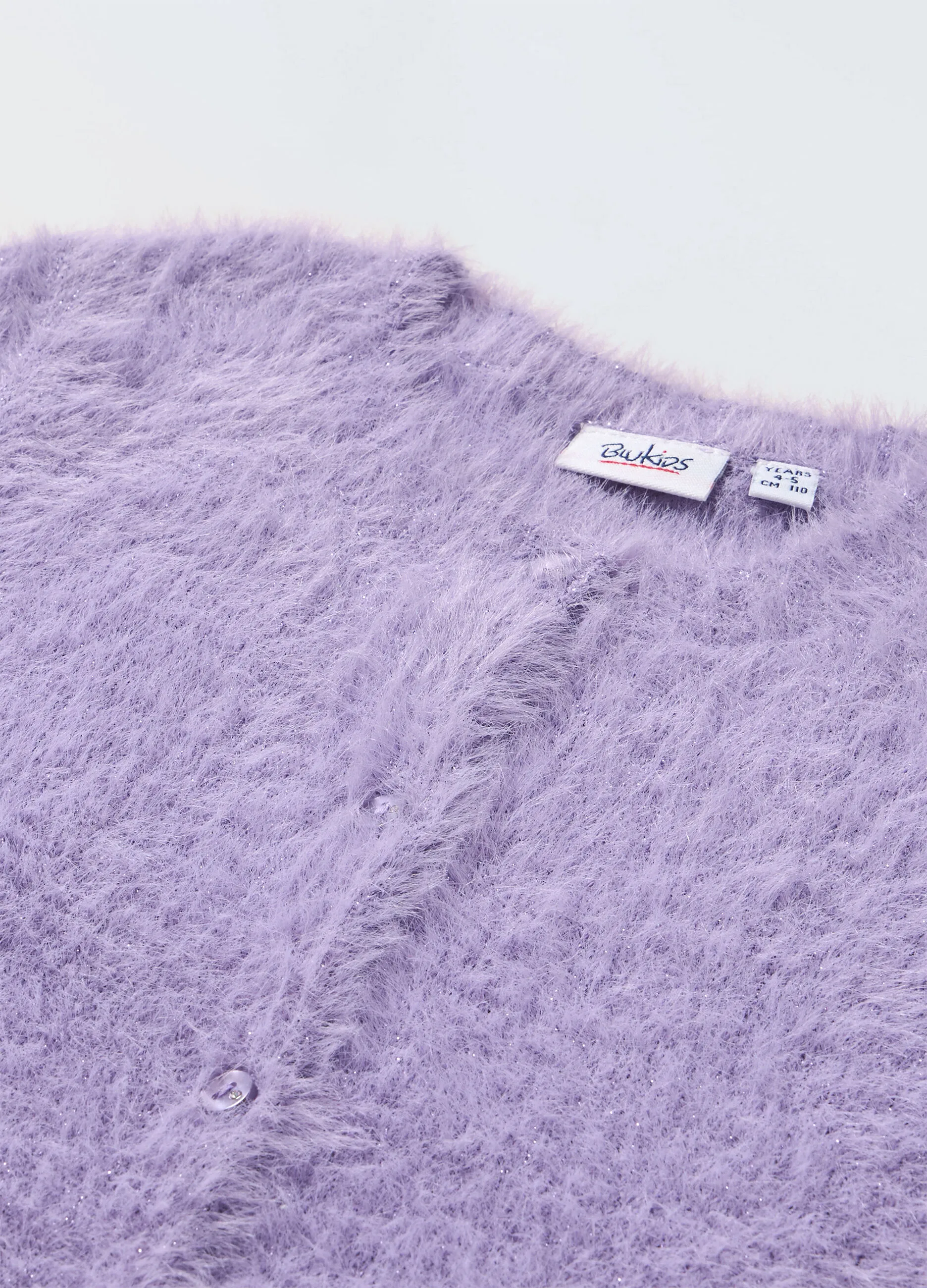 BLUKIDS  Cardigan in filato peloso bambina
