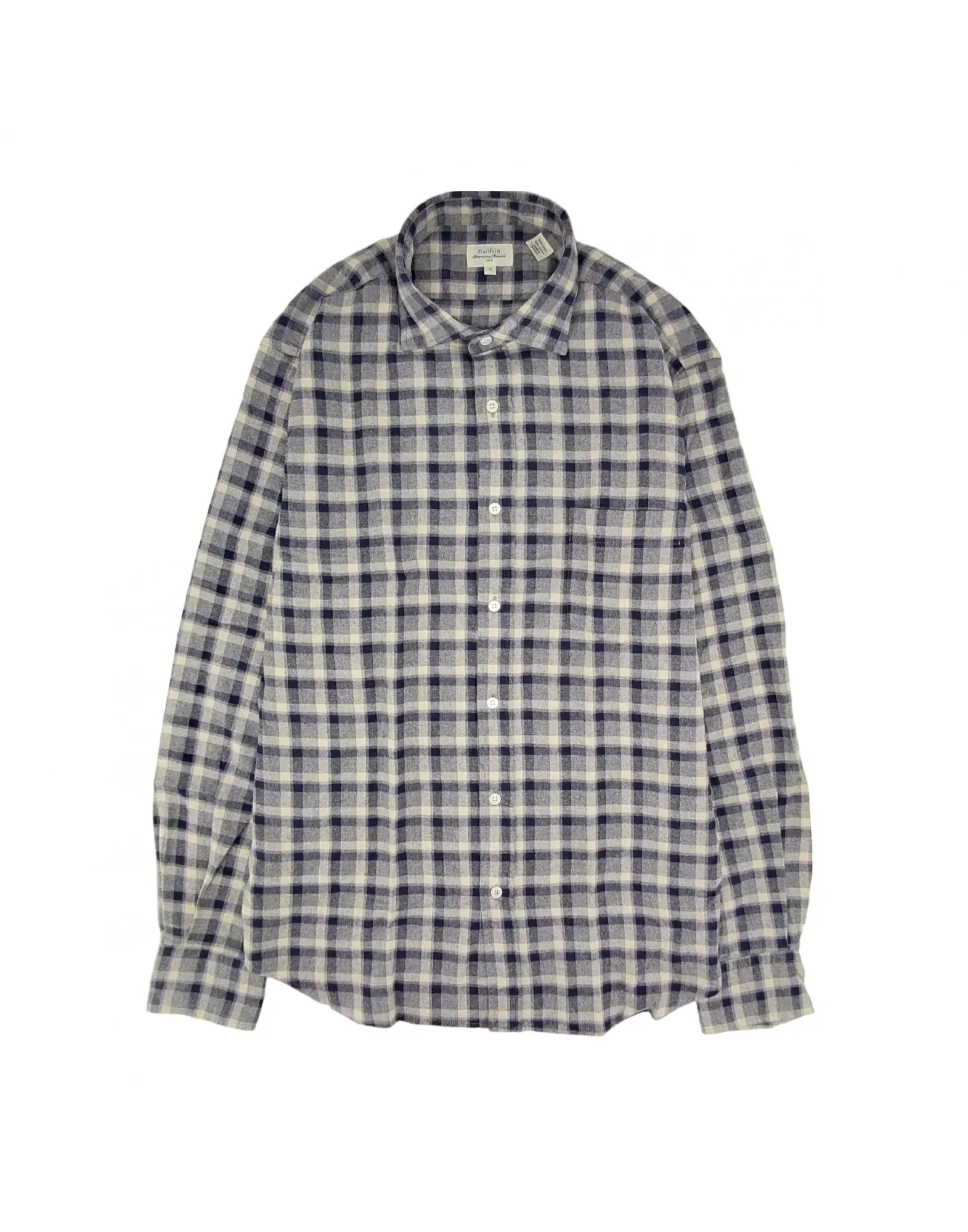 Camicia Paul Plaid Flannel Uomo Grey/Blue