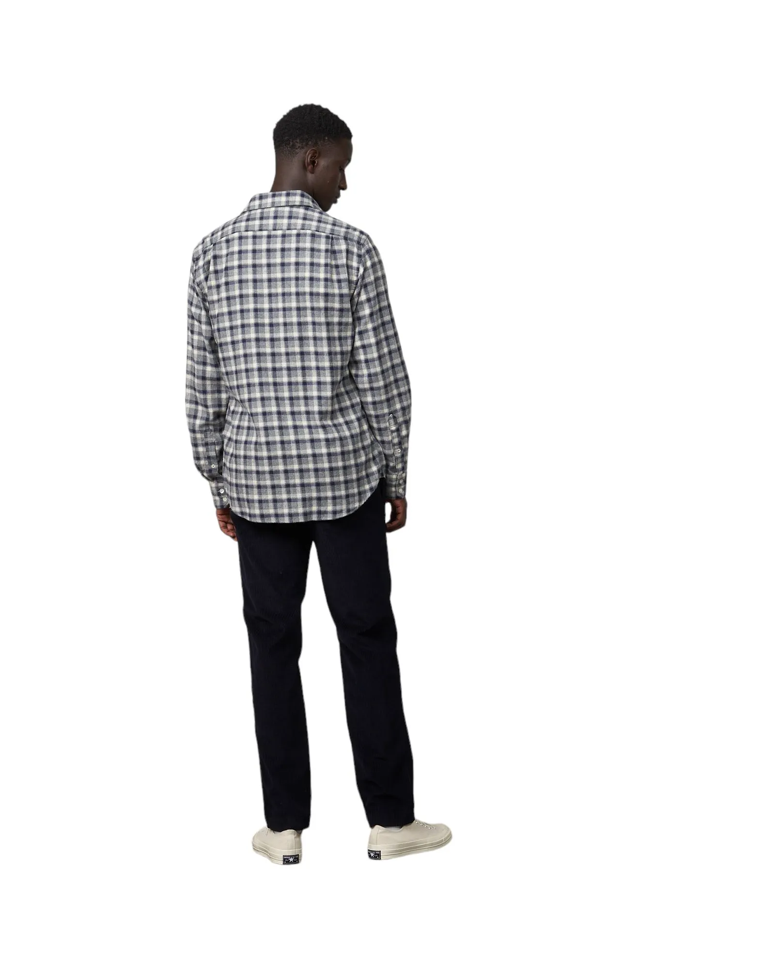 Camicia Paul Plaid Flannel Uomo Grey/Blue
