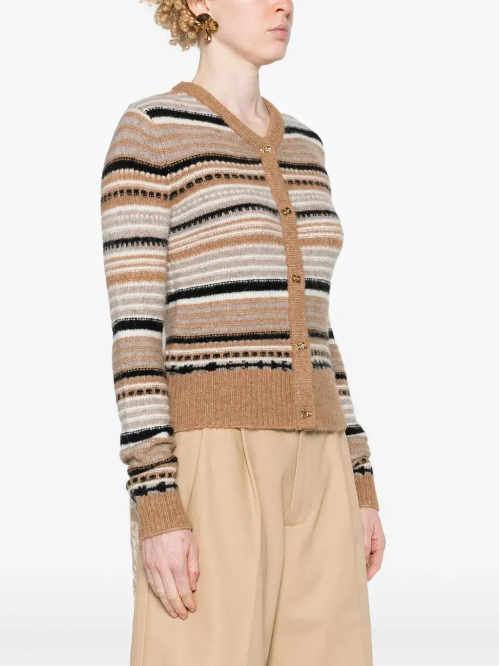 Cardigan a righe