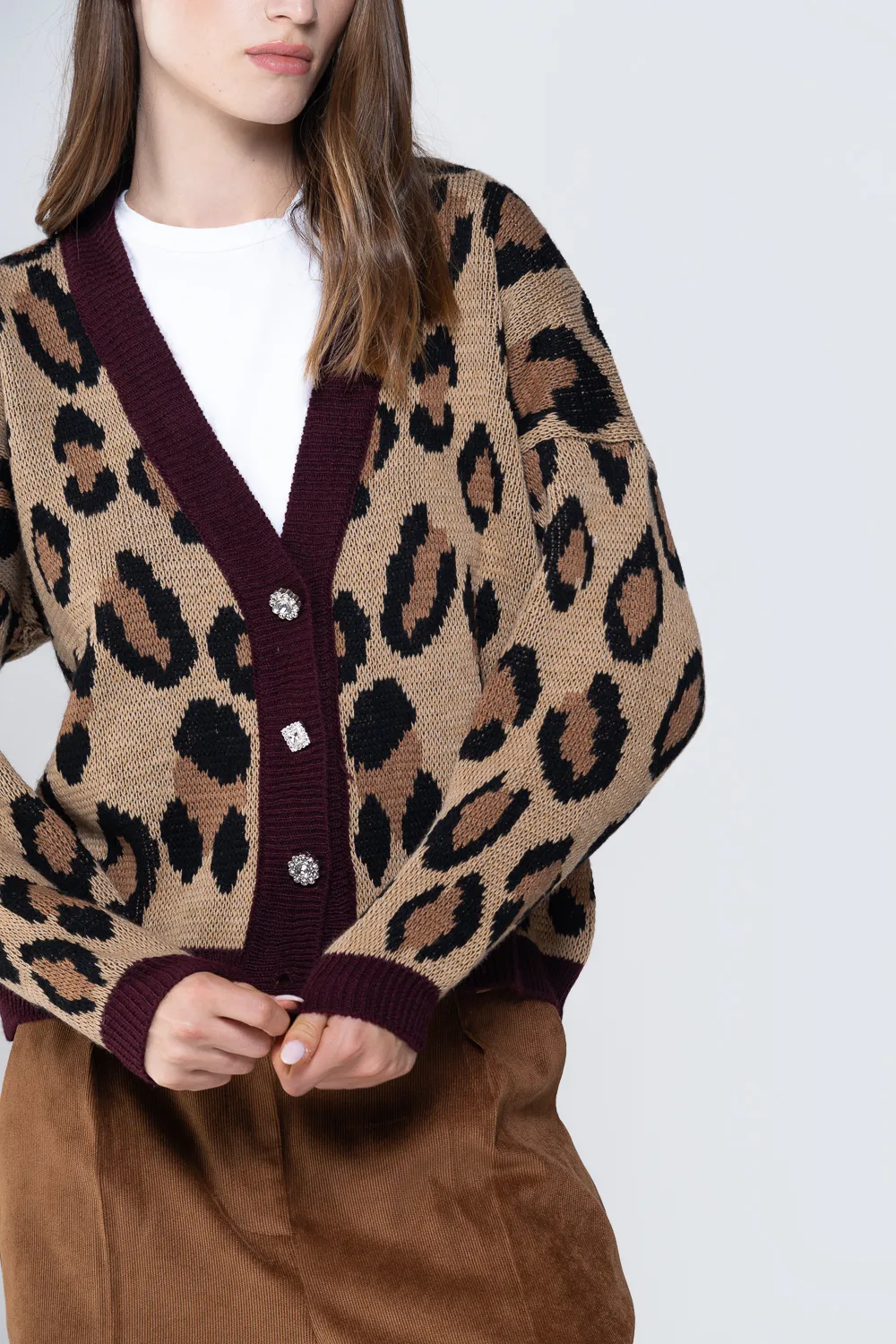 Cardigan animalier 
