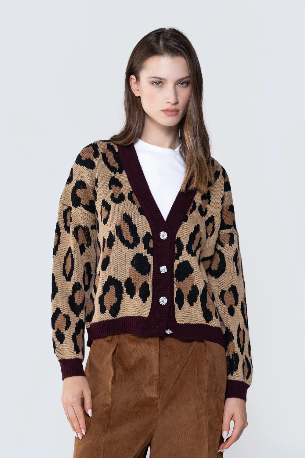 Cardigan animalier 