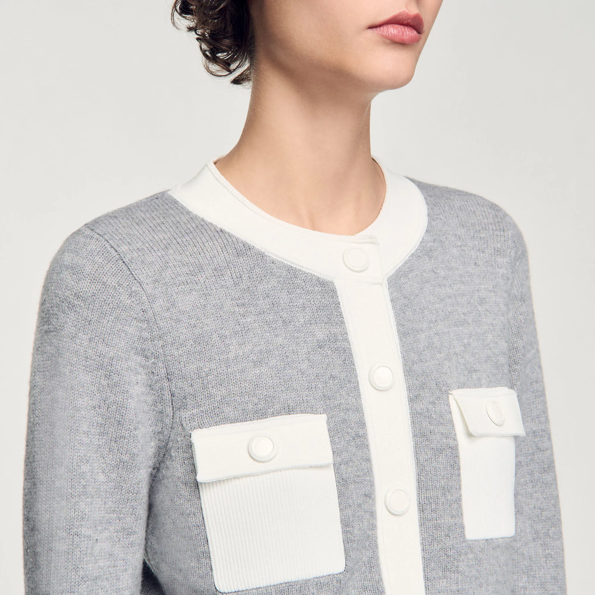 Cardigan bicolor