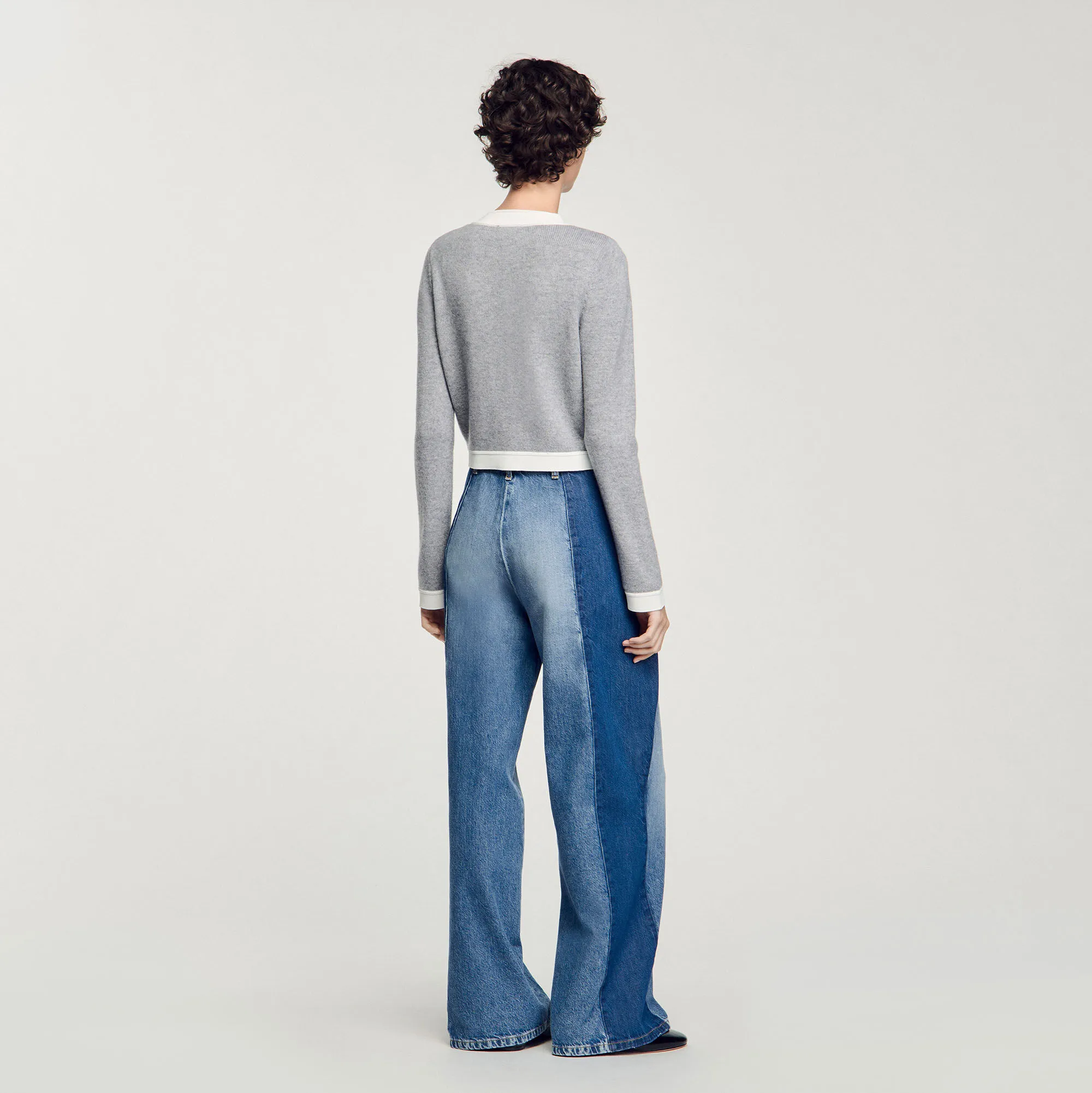 Cardigan bicolor