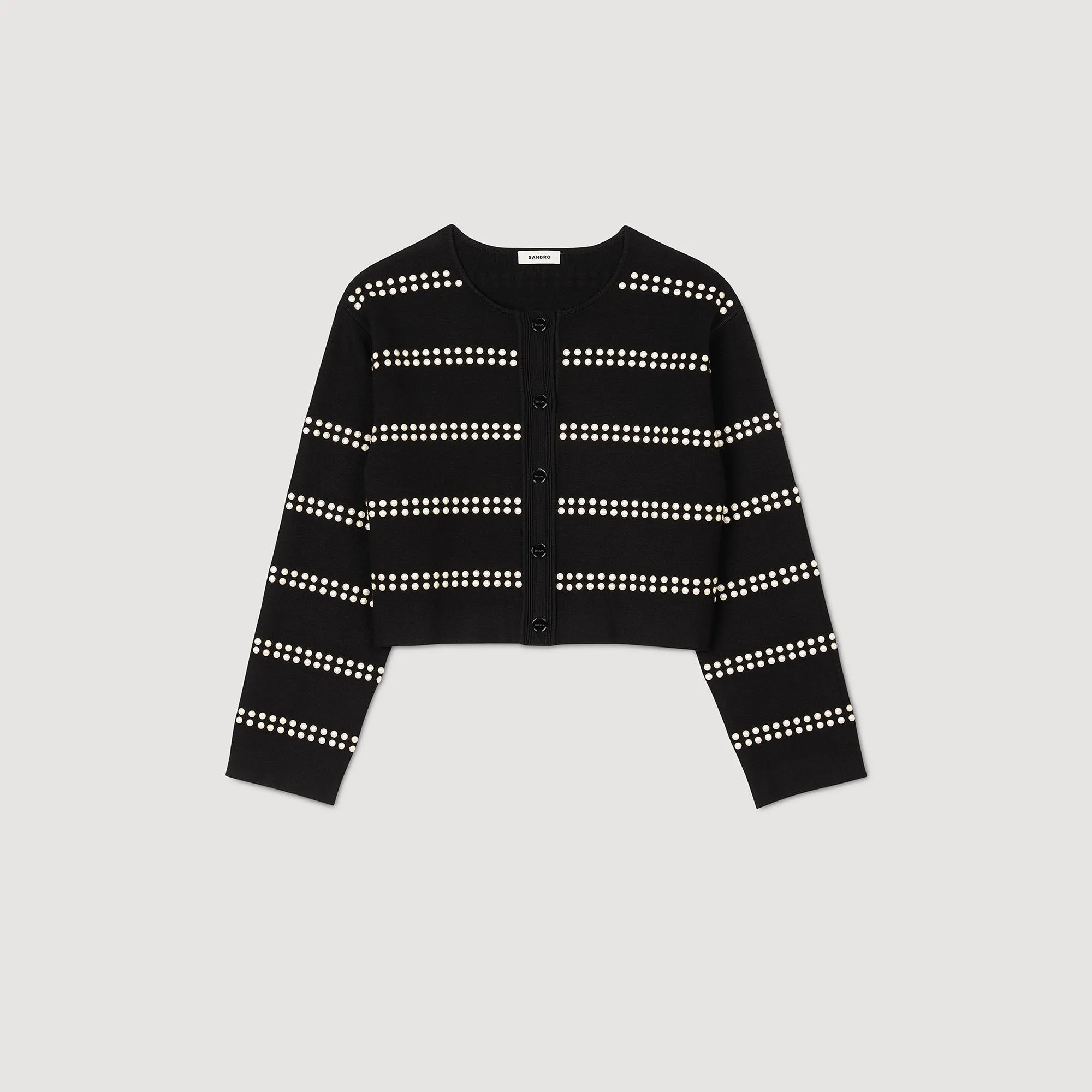 Cardigan borchiato