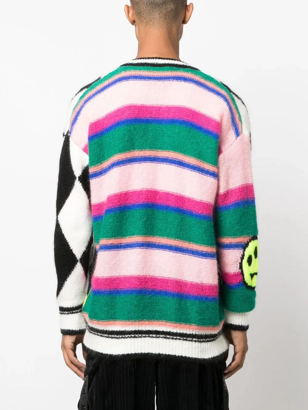 Cardigan con intarsio