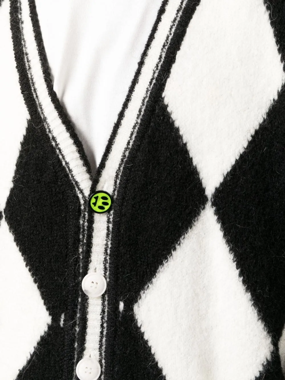 Cardigan con intarsio