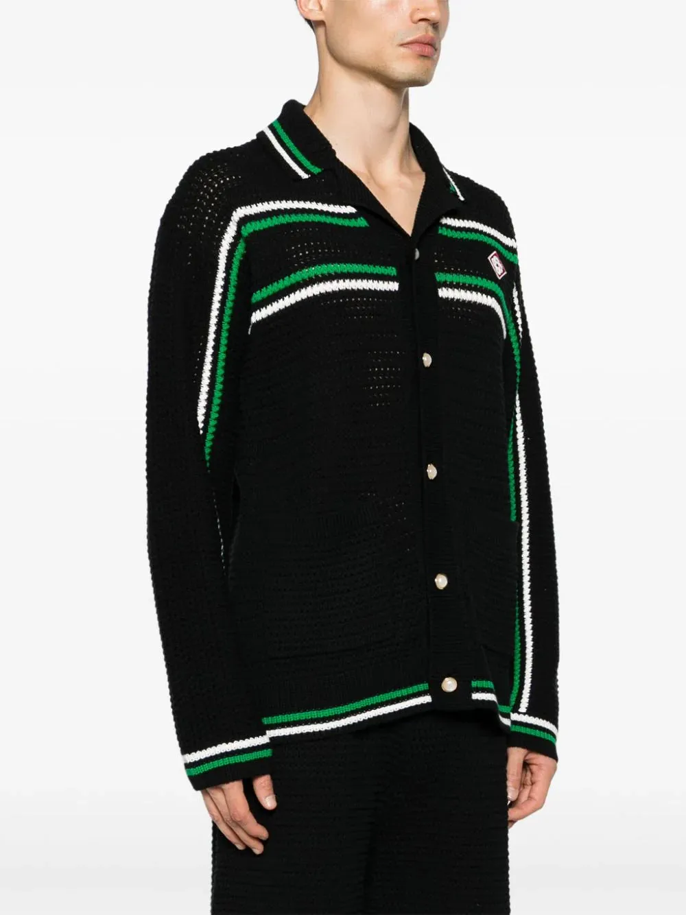 Cardigan con logo