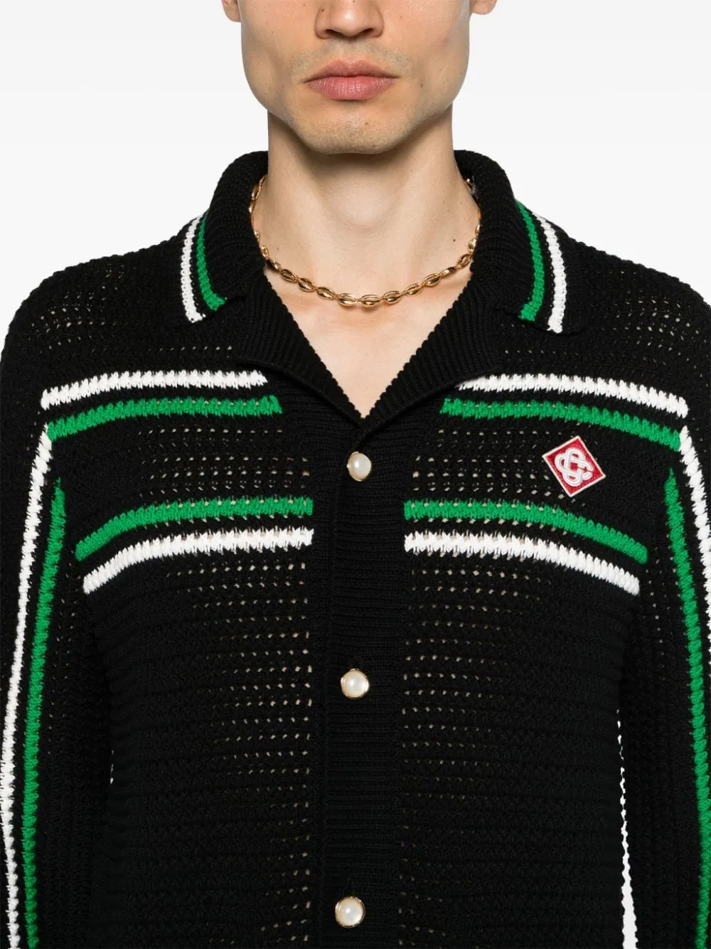 Cardigan con logo