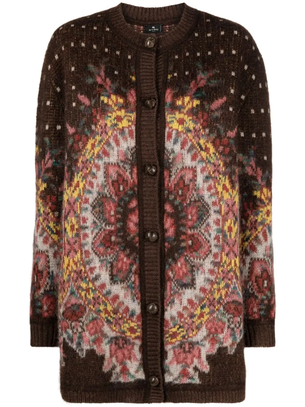 Cardigan con motivo jacquard