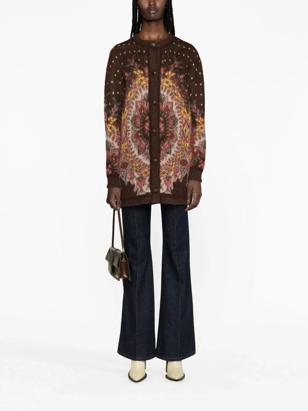 Cardigan con motivo jacquard