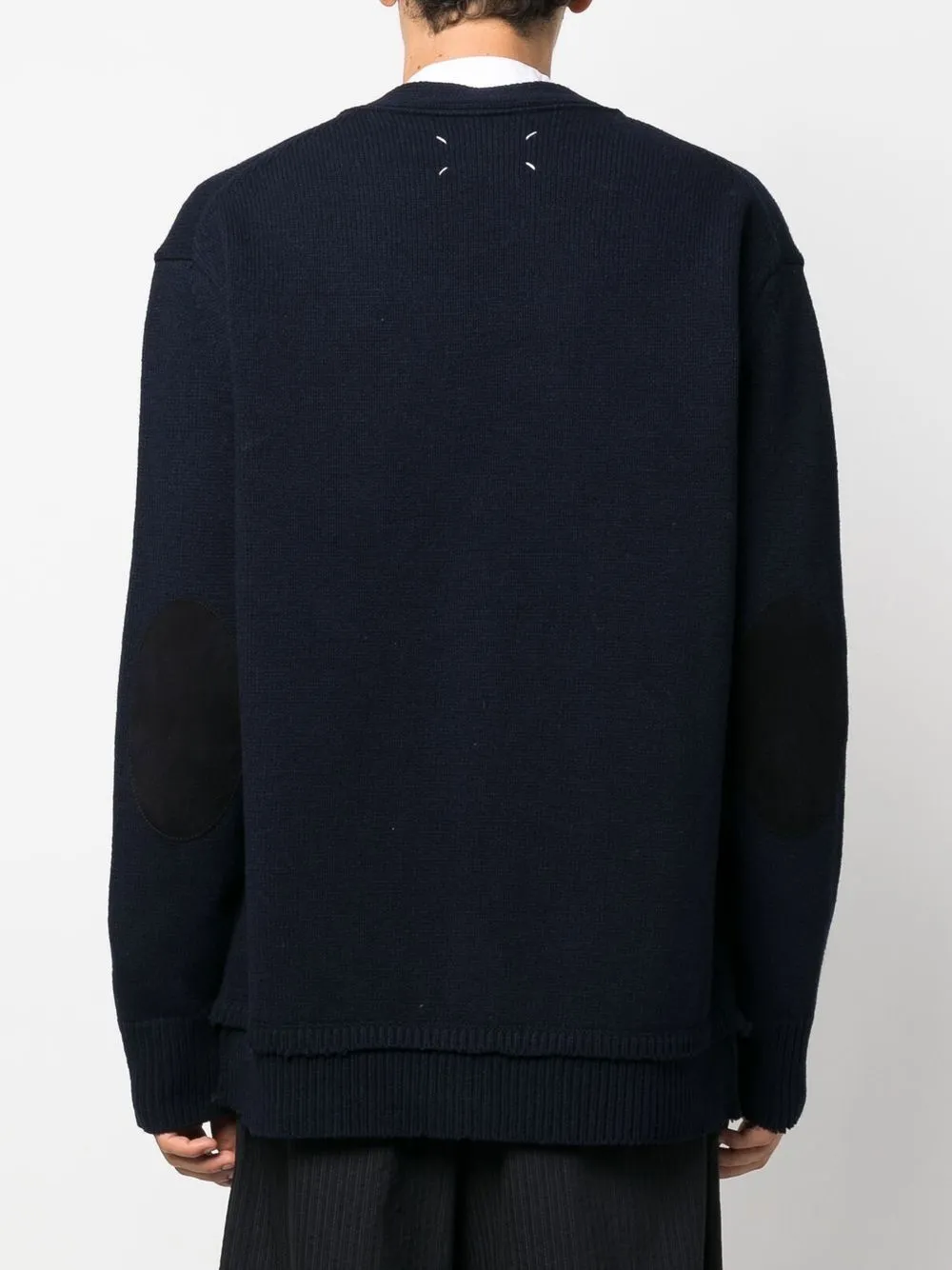 Cardigan con toppe sui gomiti