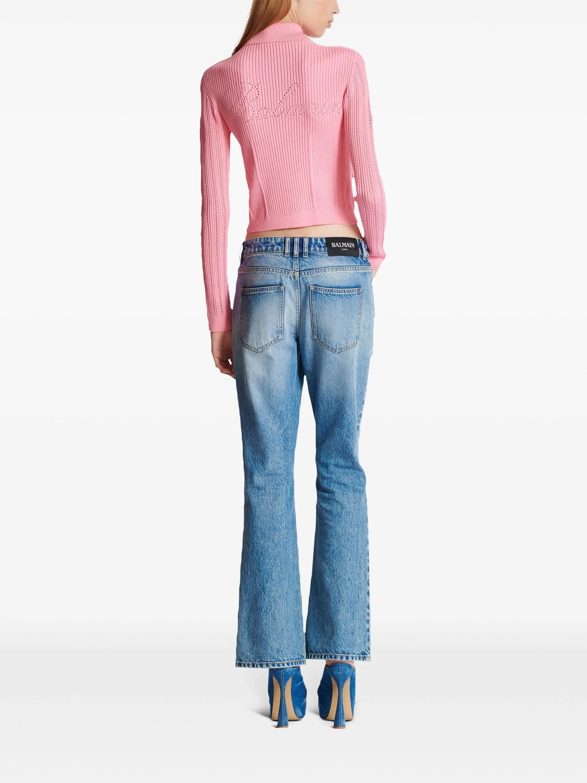 Cardigan corto in maglia
