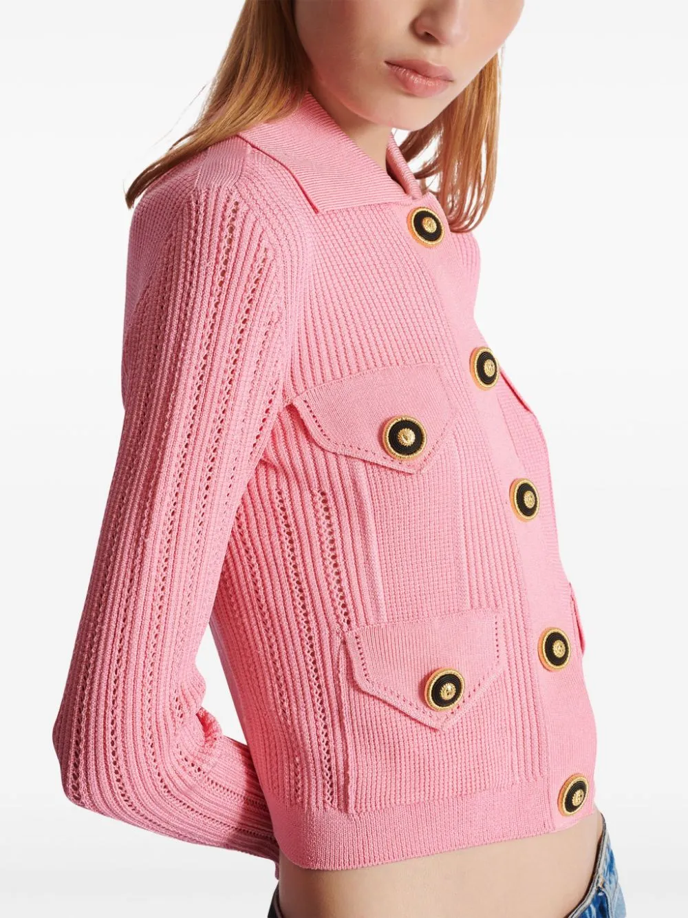 Cardigan corto in maglia