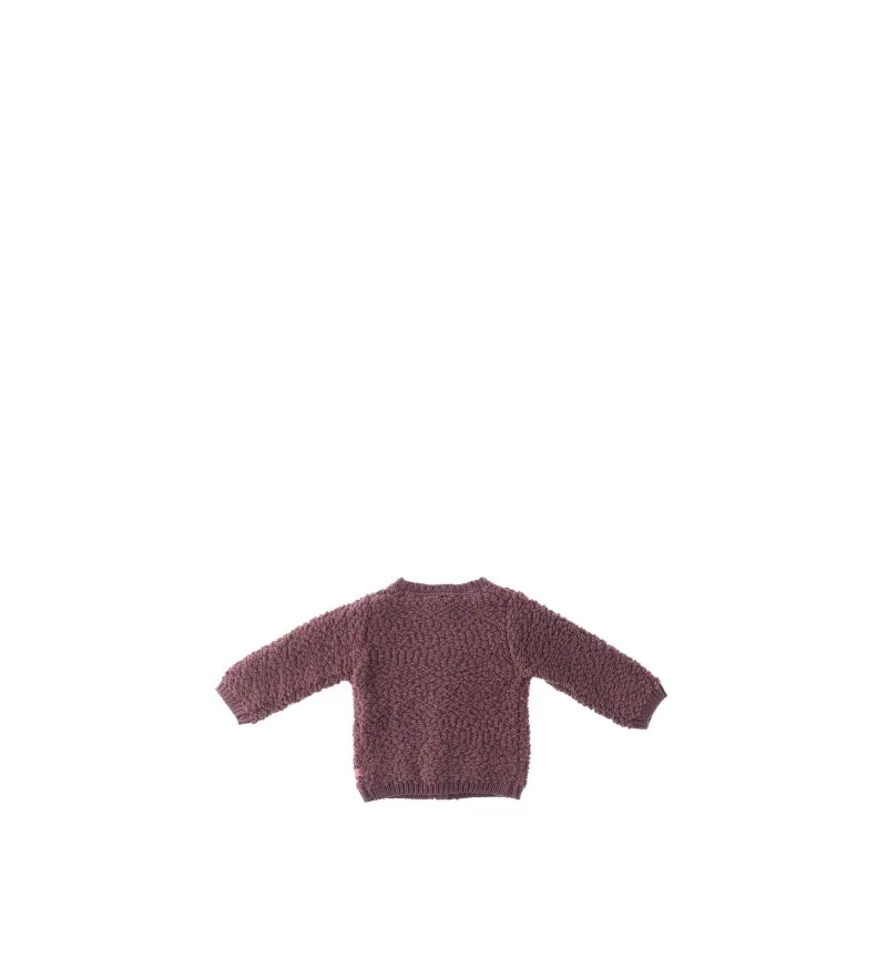 Cardigan effetto orsetto