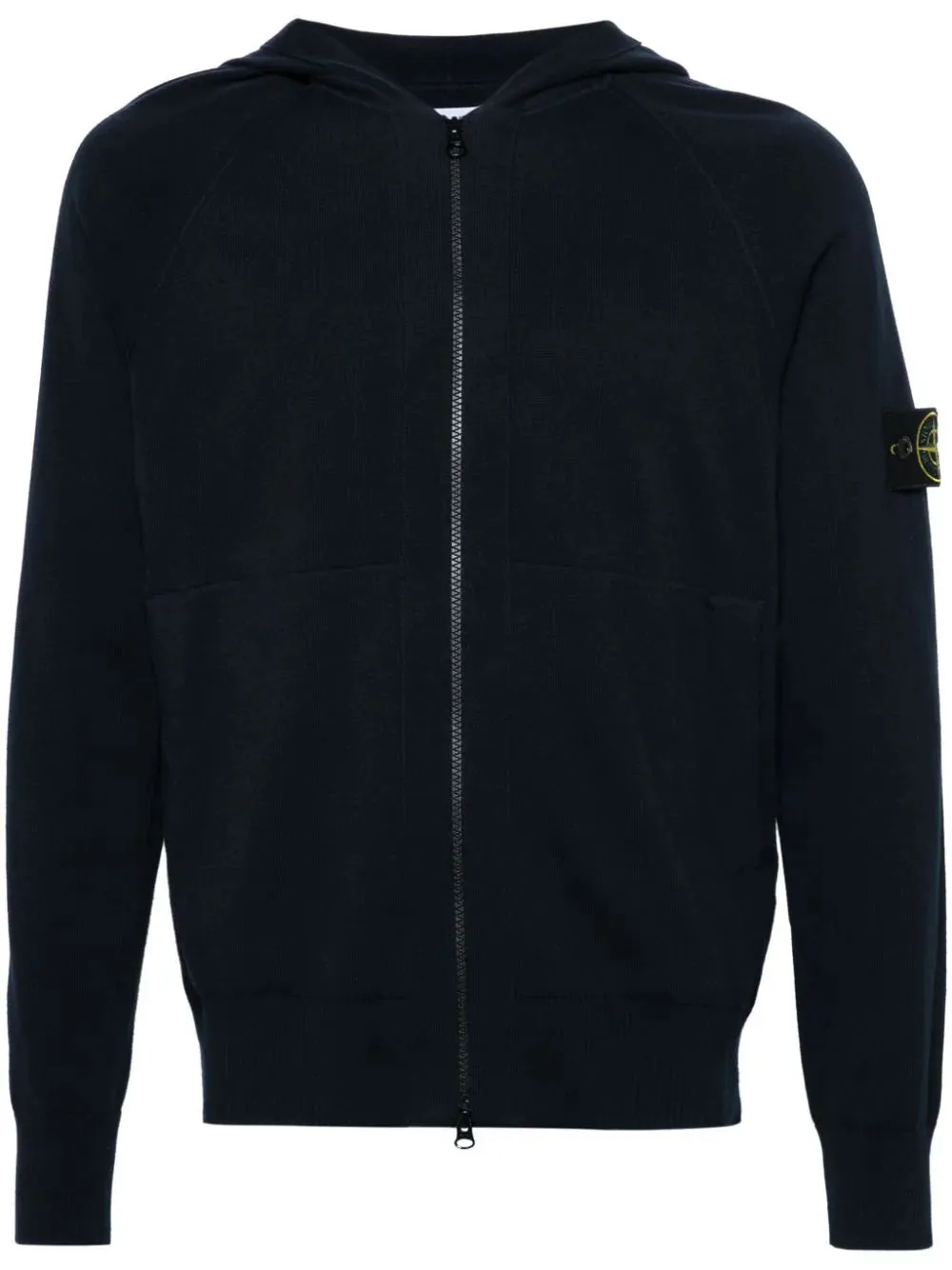 Cardigan in maglia con cappuccio