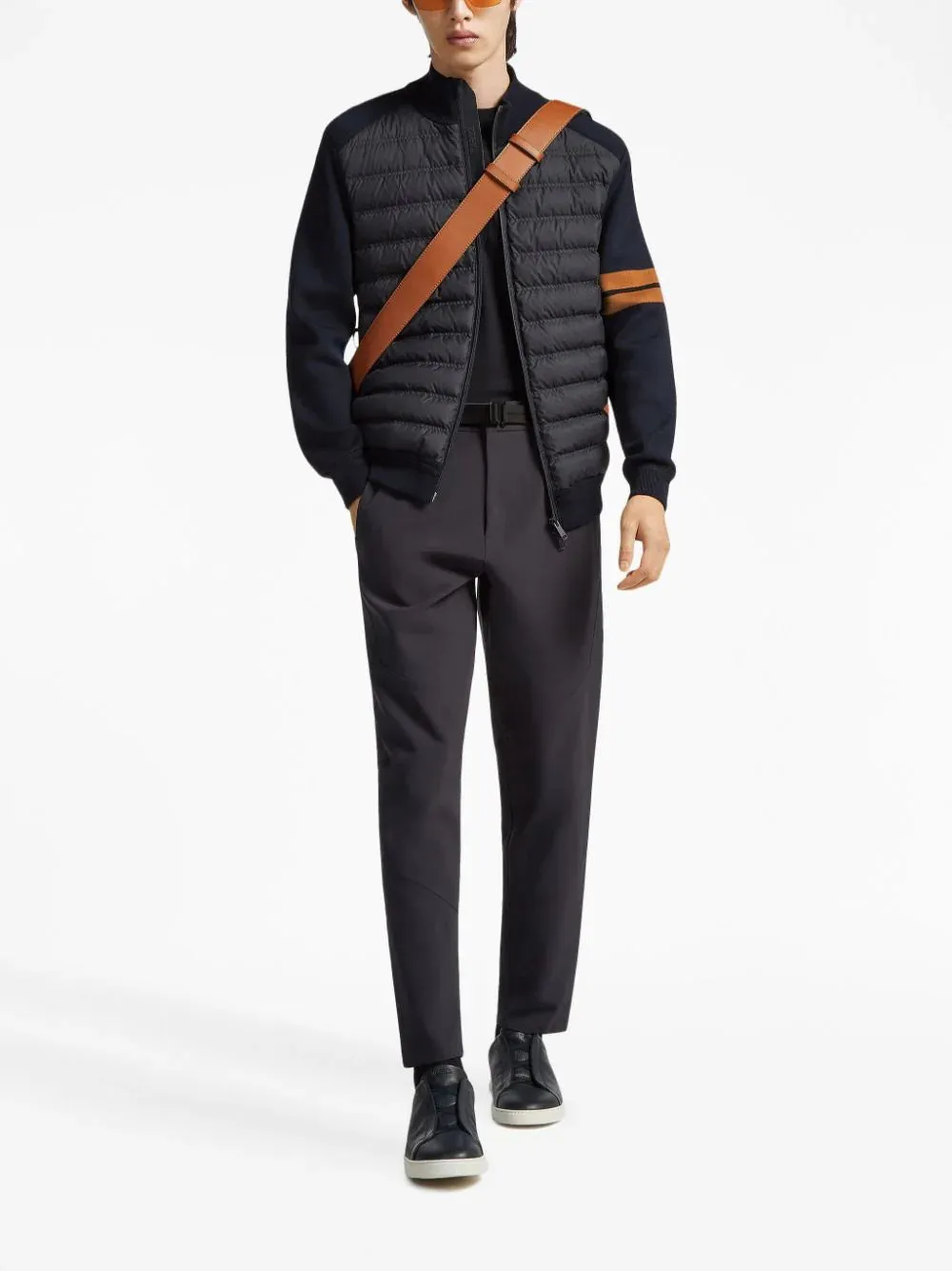 Cardigan in maglia di lana High Performance