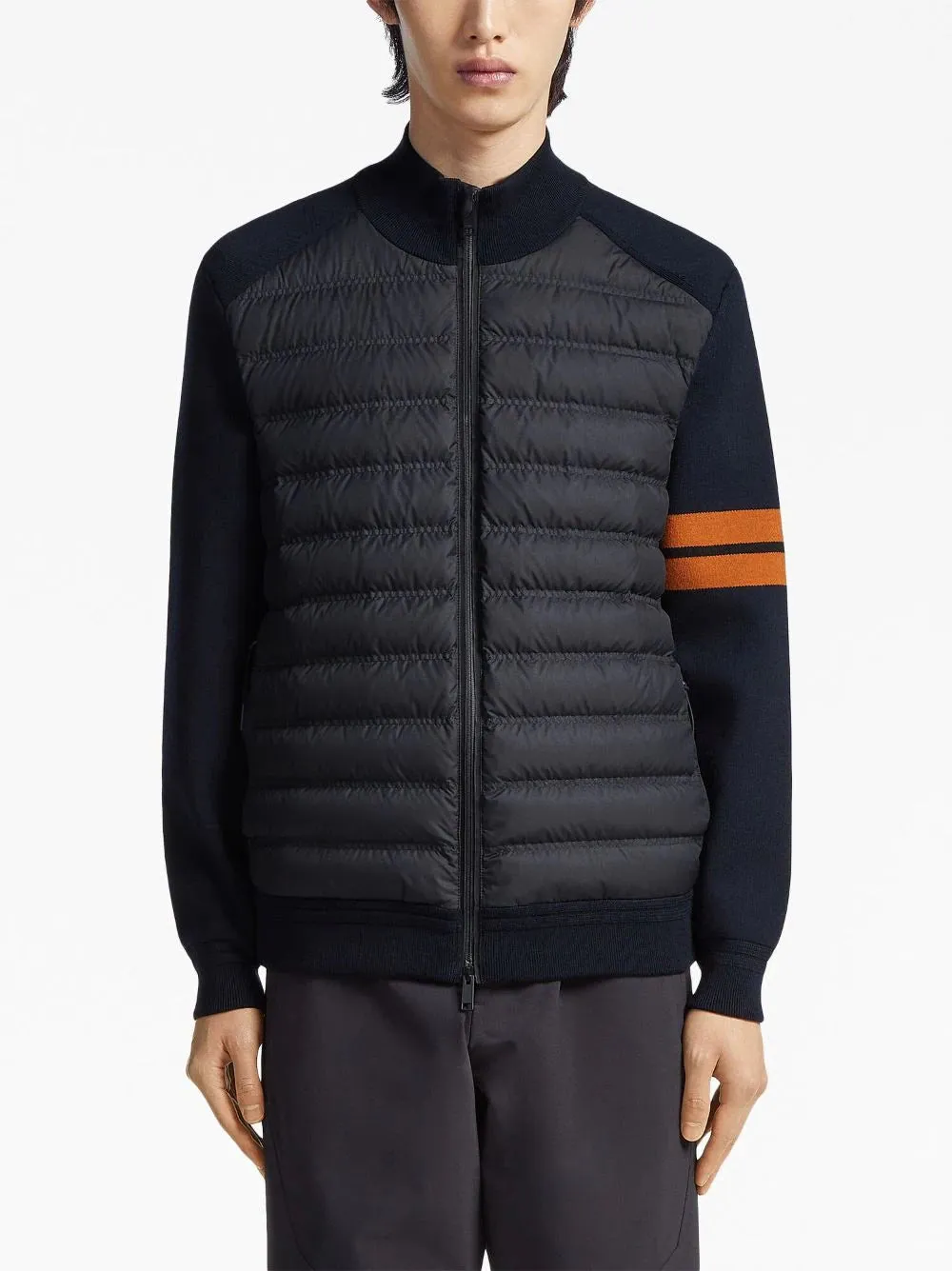 Cardigan in maglia di lana High Performance