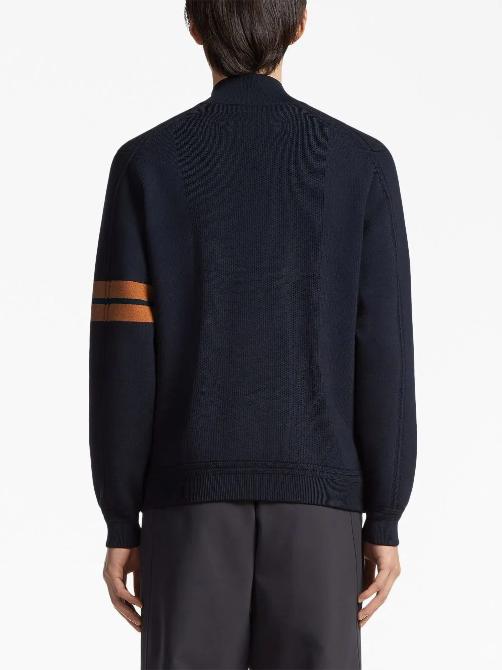 Cardigan in maglia di lana High Performance