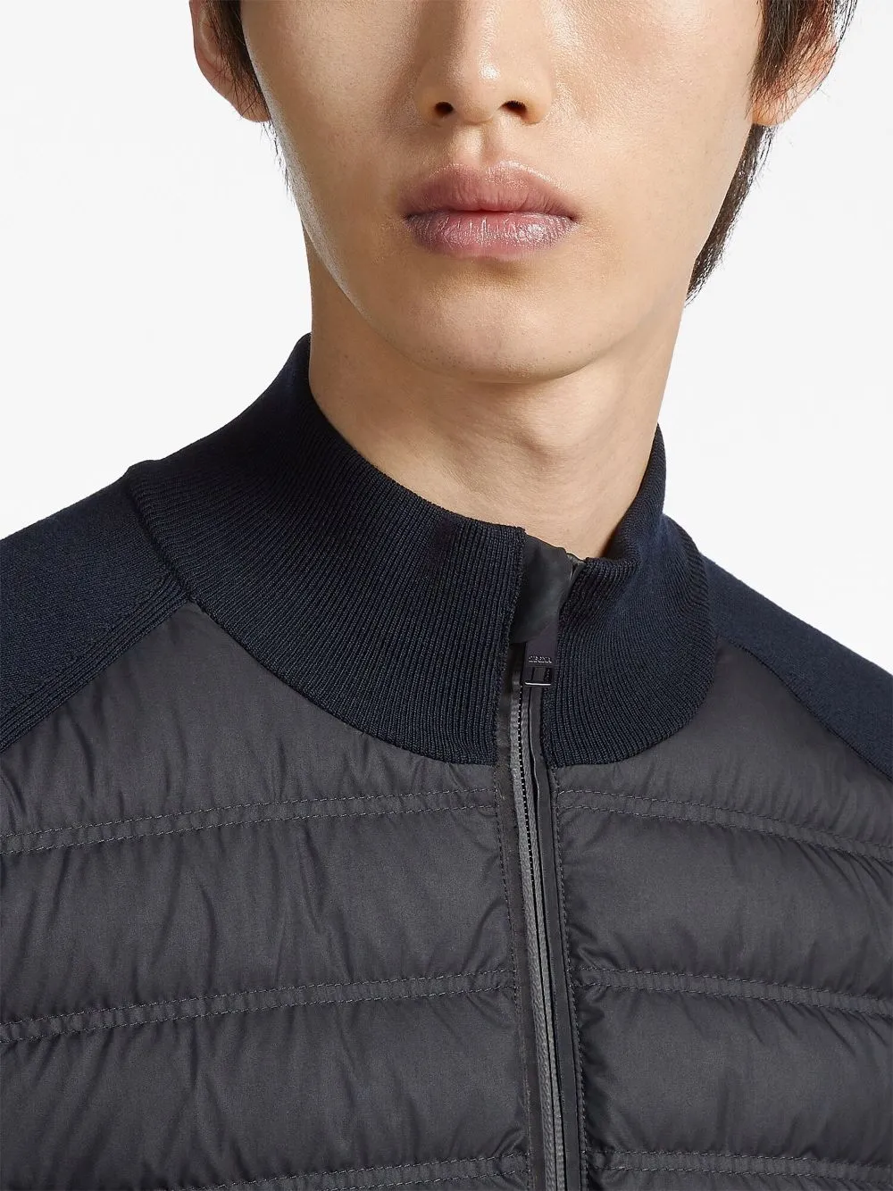 Cardigan in maglia di lana High Performance