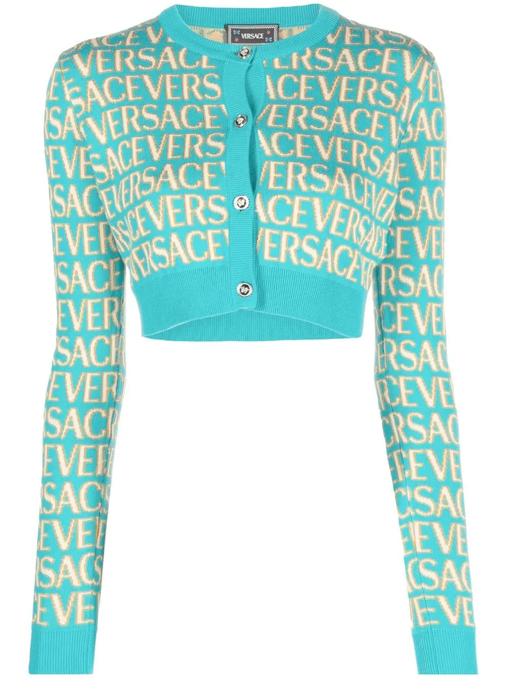 Cardigan in maglia Versace Allover