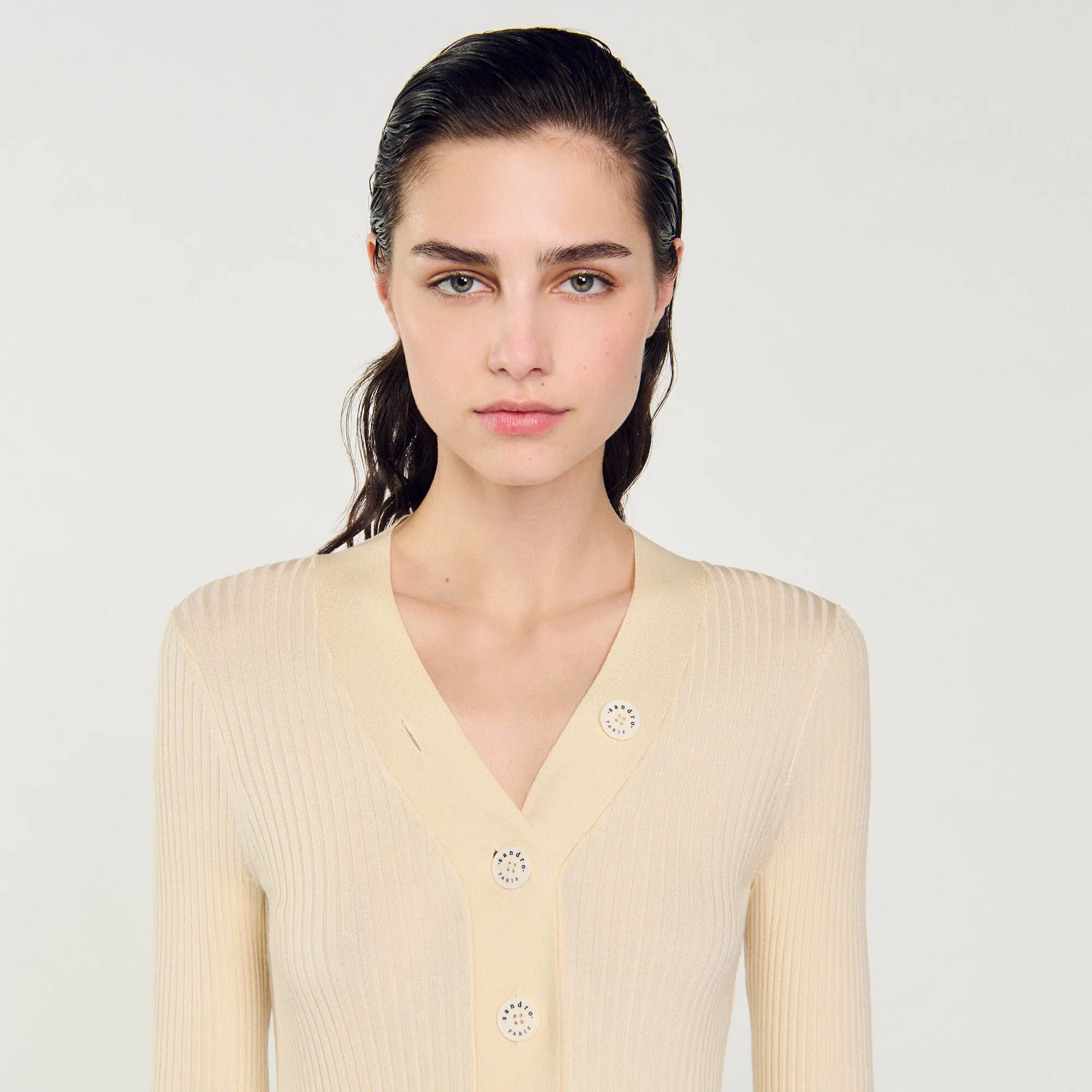 Cardigan in viscosa certificata