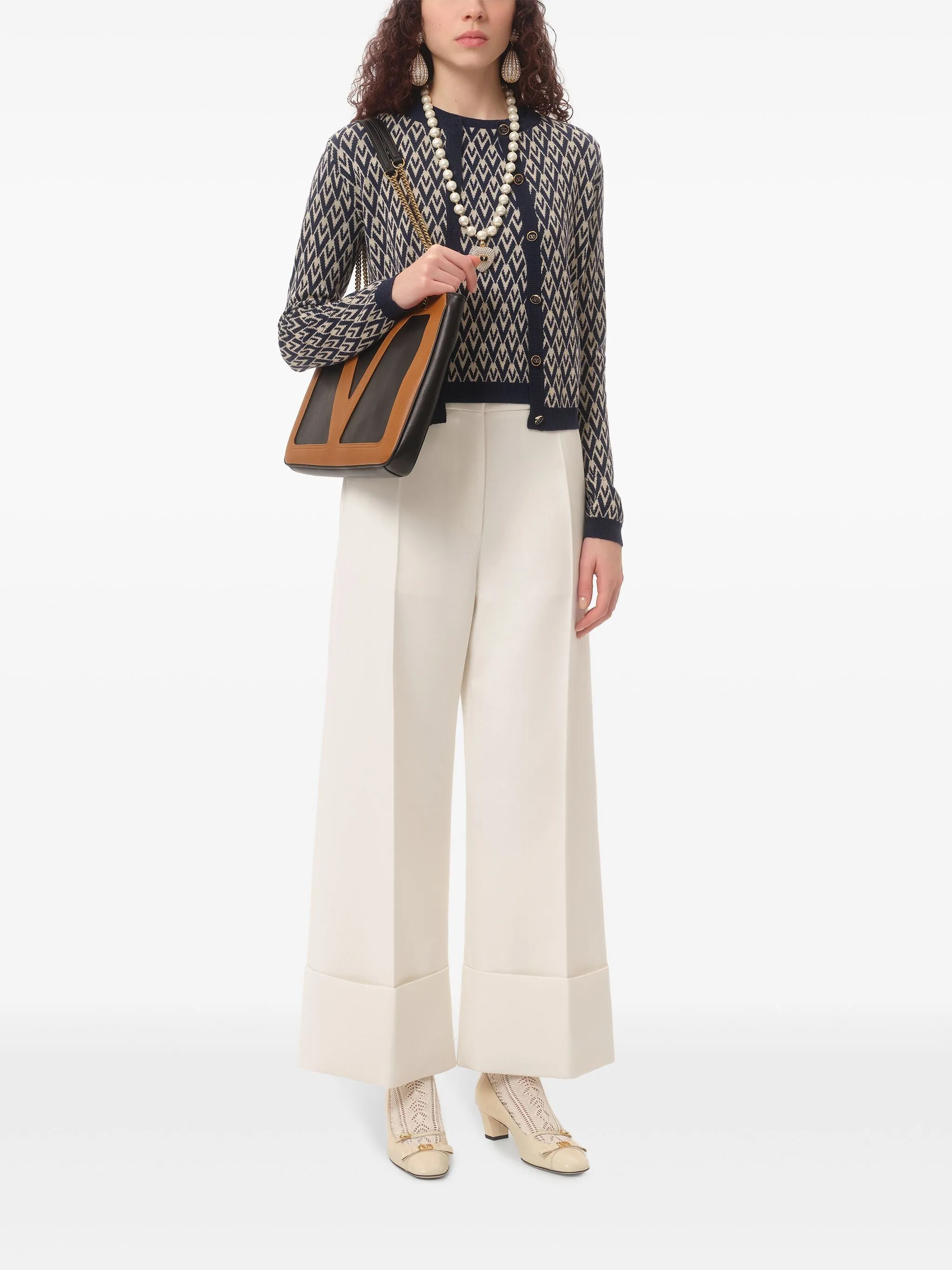 Cardigan Jacquard Toute la V