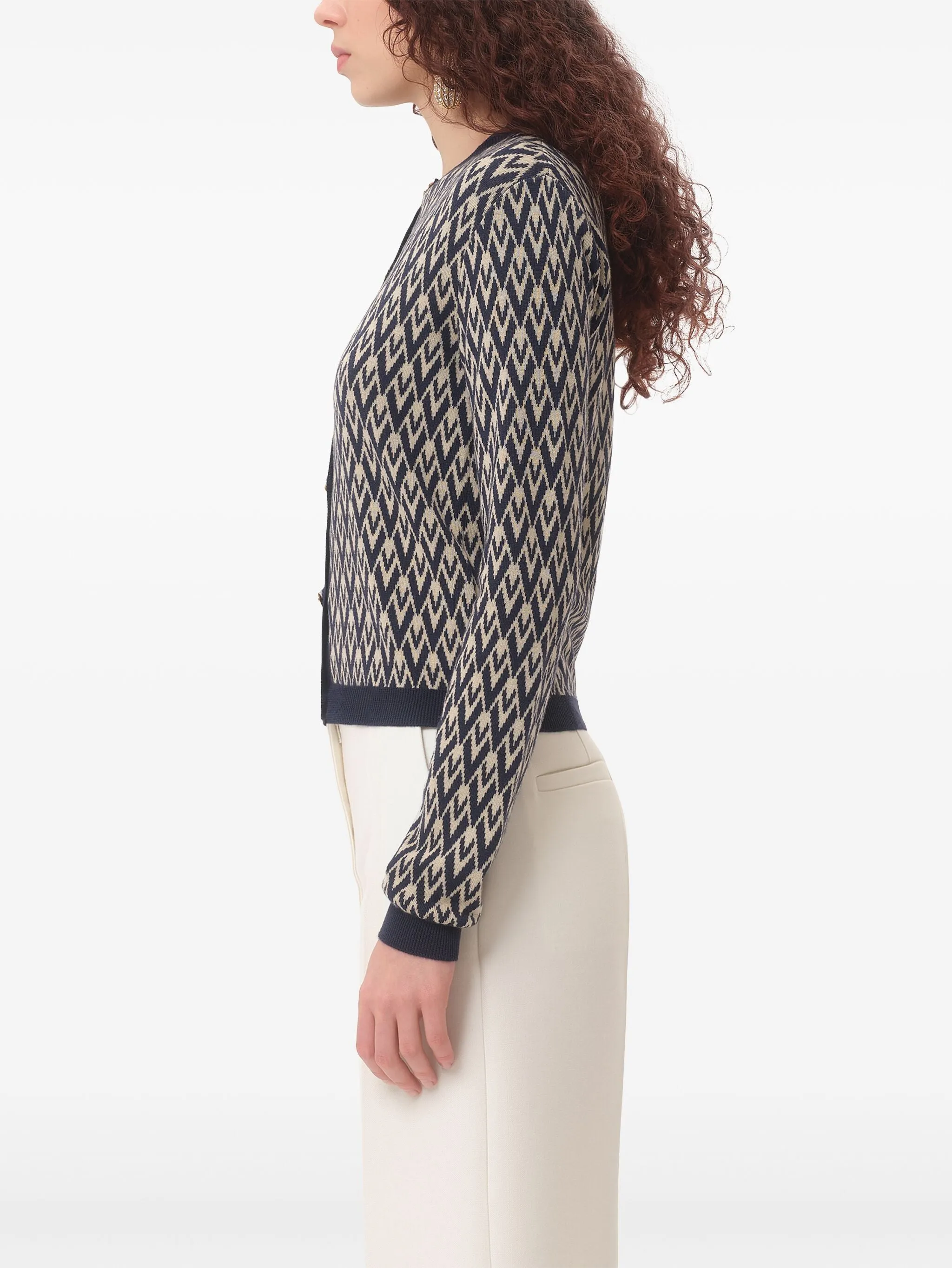 Cardigan Jacquard Toute la V