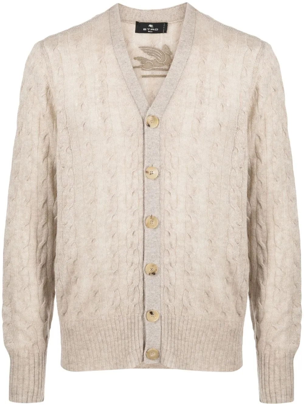 Cardigan logo embossed