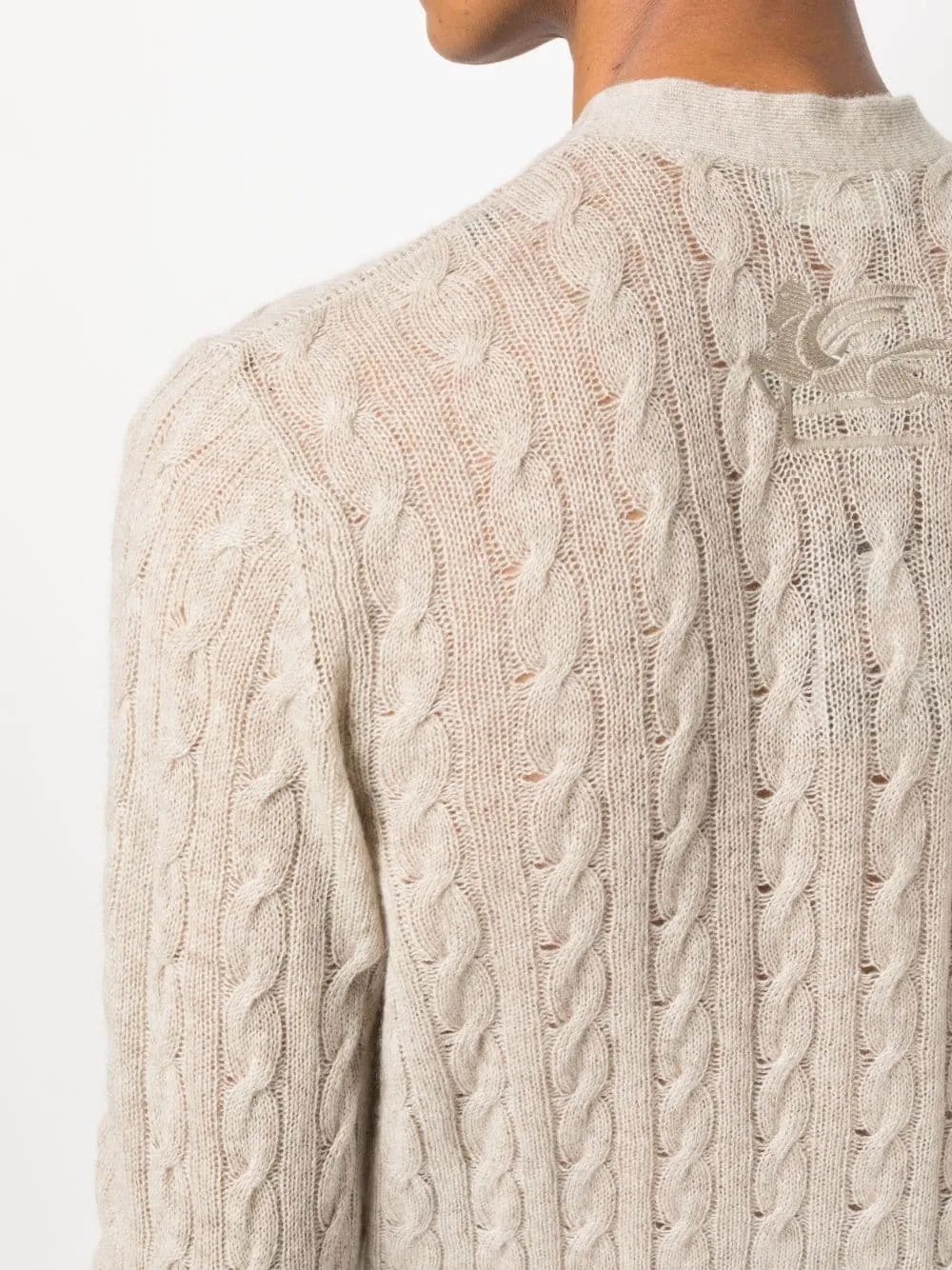 Cardigan logo embossed