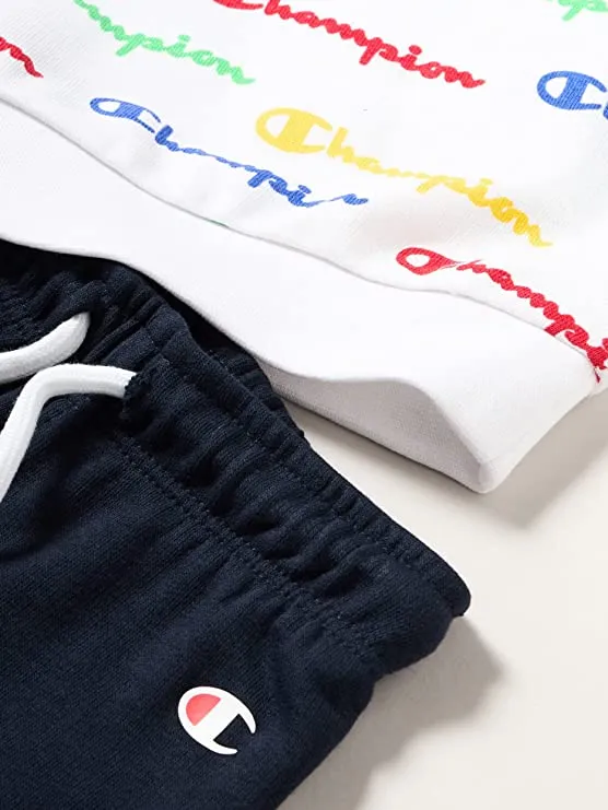 Champion Tuta da Infant in cotone leggero Legacy American 306301 WL001 bianco blu