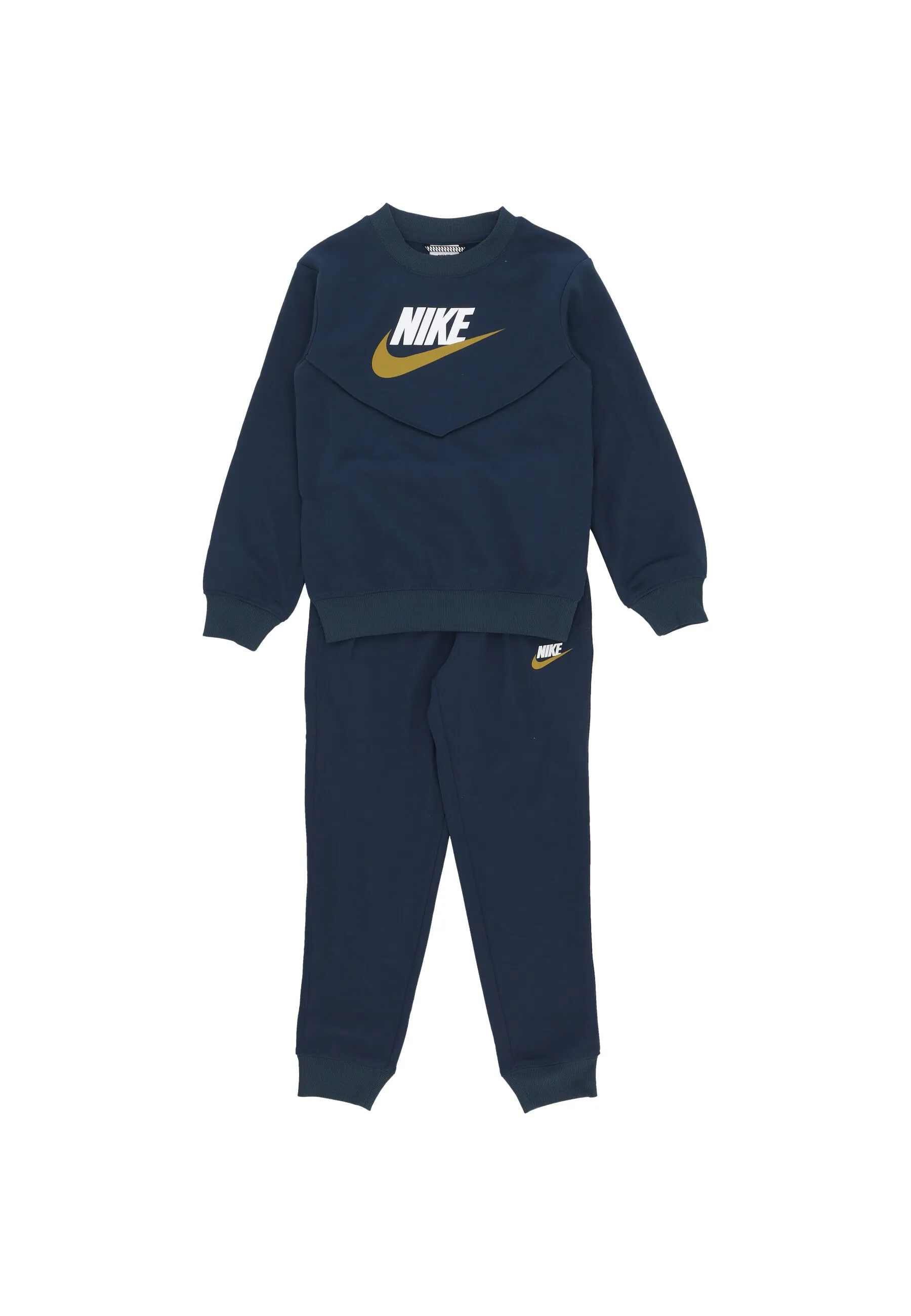 Completo Tuta Ragazzo Sportswear Poly Crew Tracksuit Armory Navy/white/white