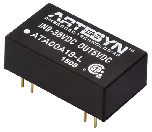 Convertitore c.c.-c.c. 3W, Vin 9 → 36 V c.c., Vout ±15V cc, 1.5kV cc