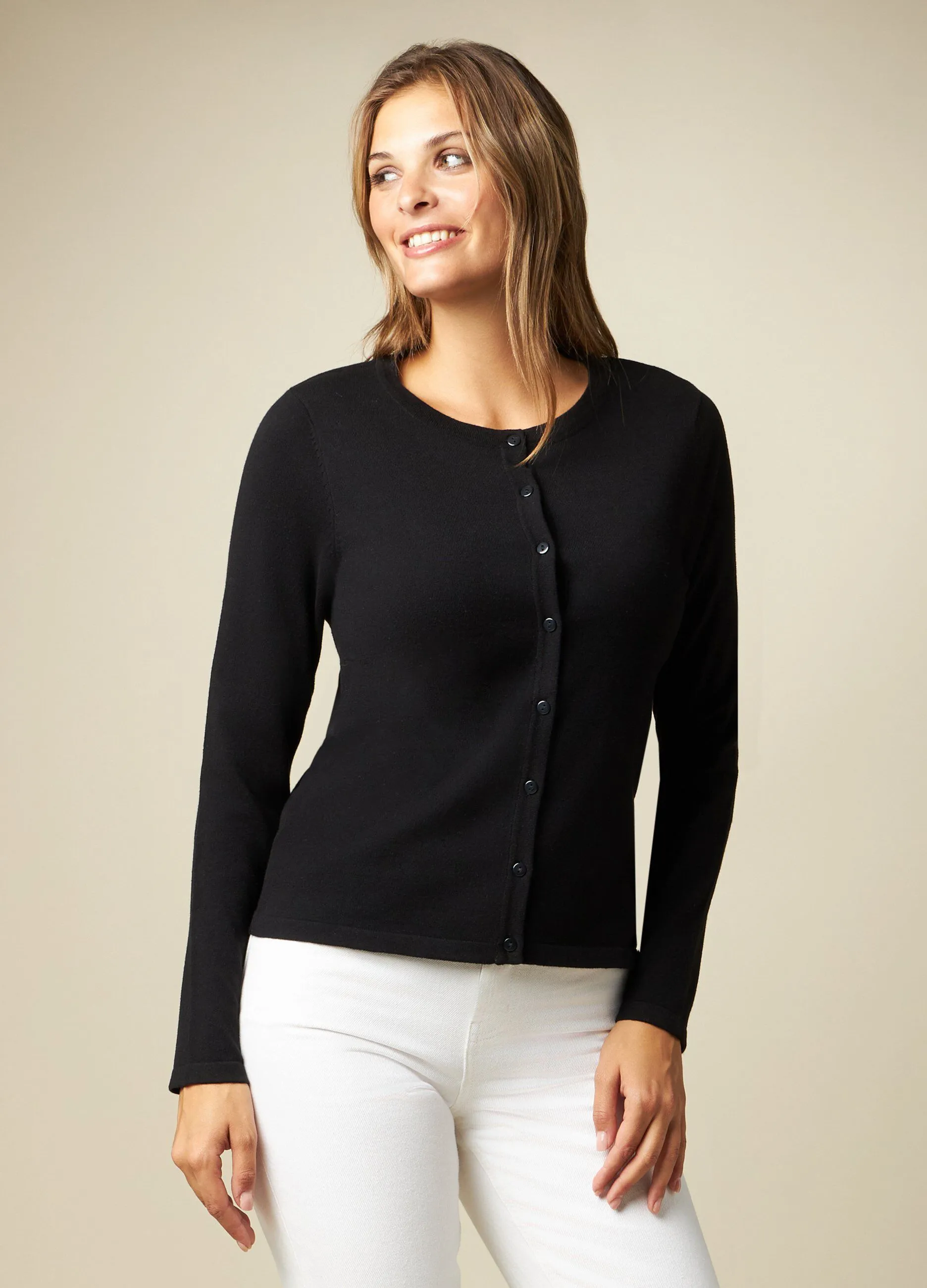 IWIE  Cardigan tricot in misto cotone donna