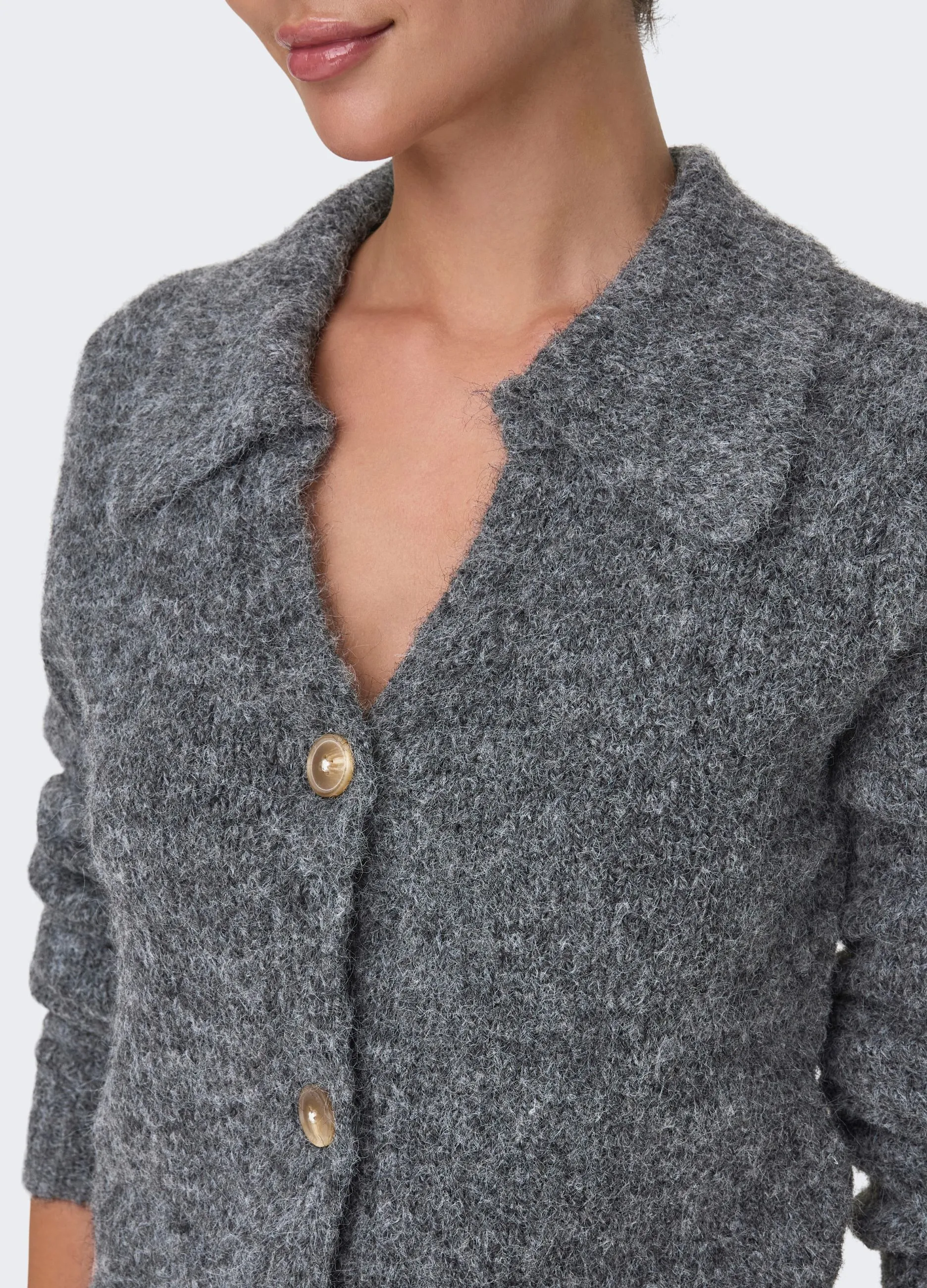 JDY  Cardigan a maniche lunghe con scollo a V