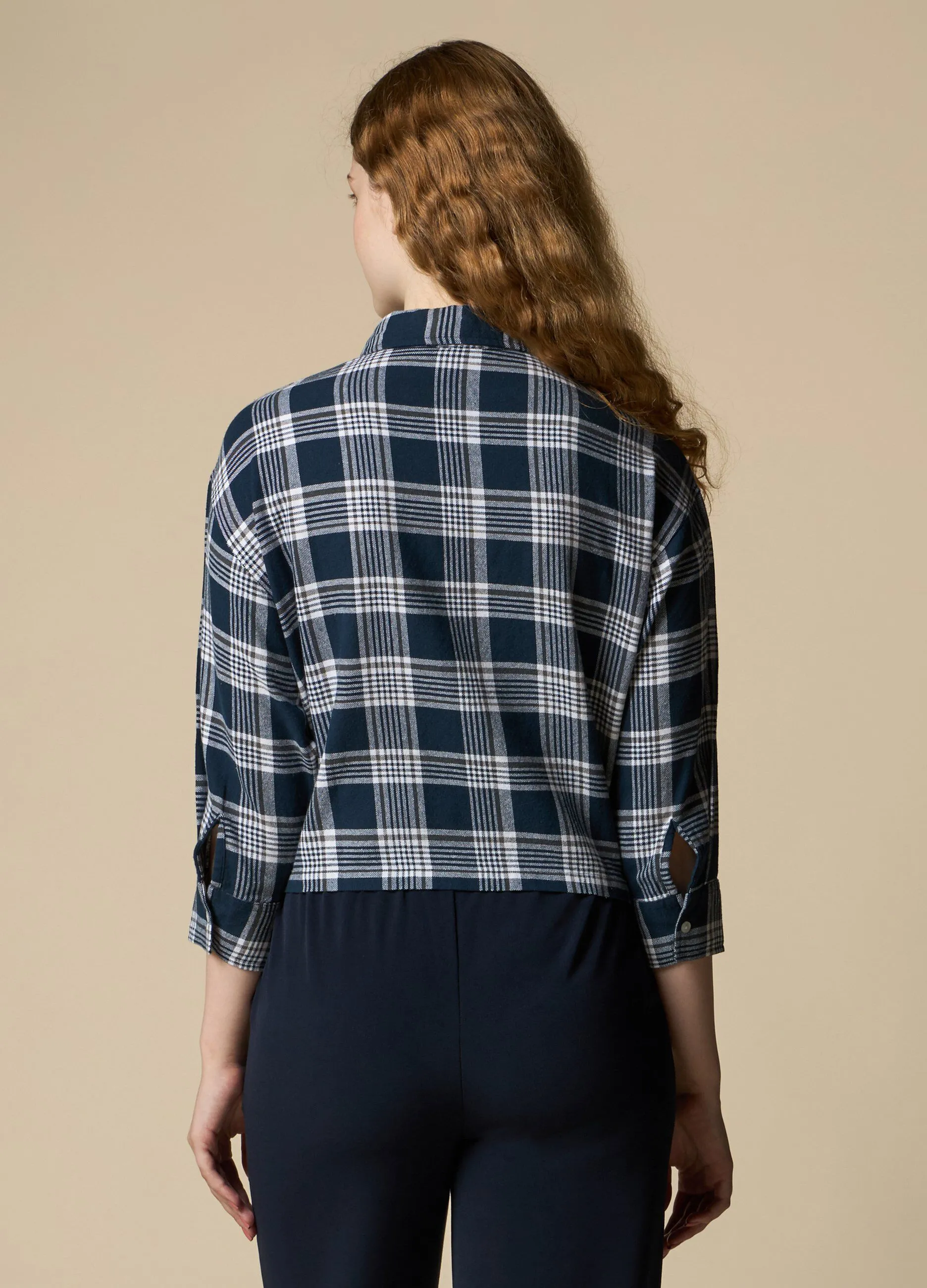 NICE & CHIC  Camicia a quadri in puro cotone donna