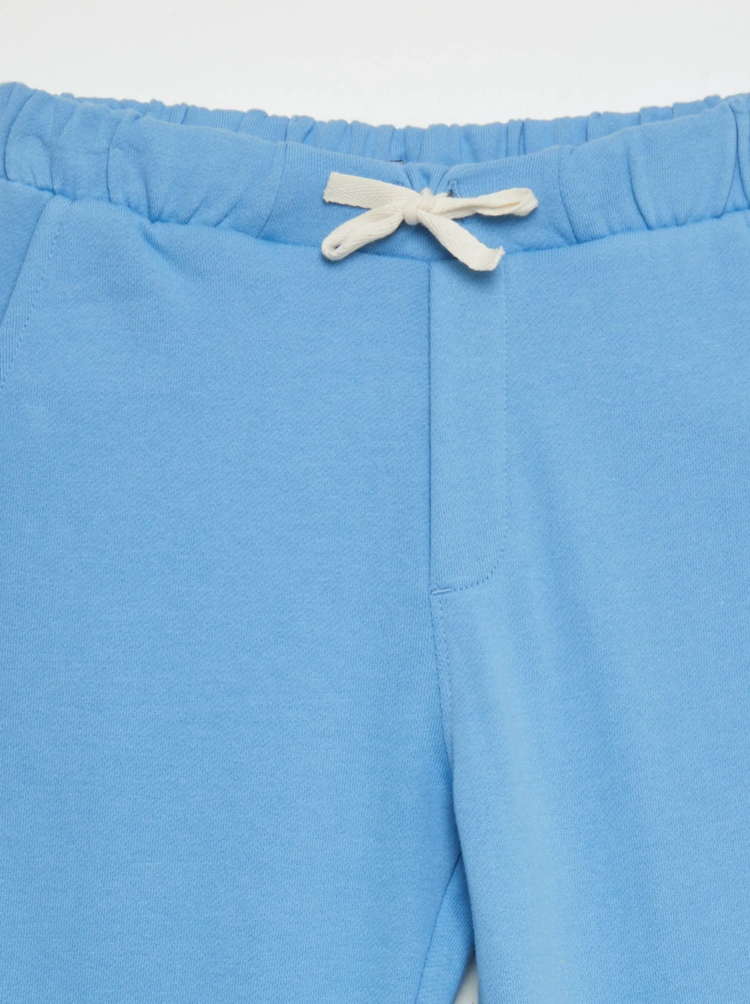 Pantaloni in tessuto felpato leggero - BLU