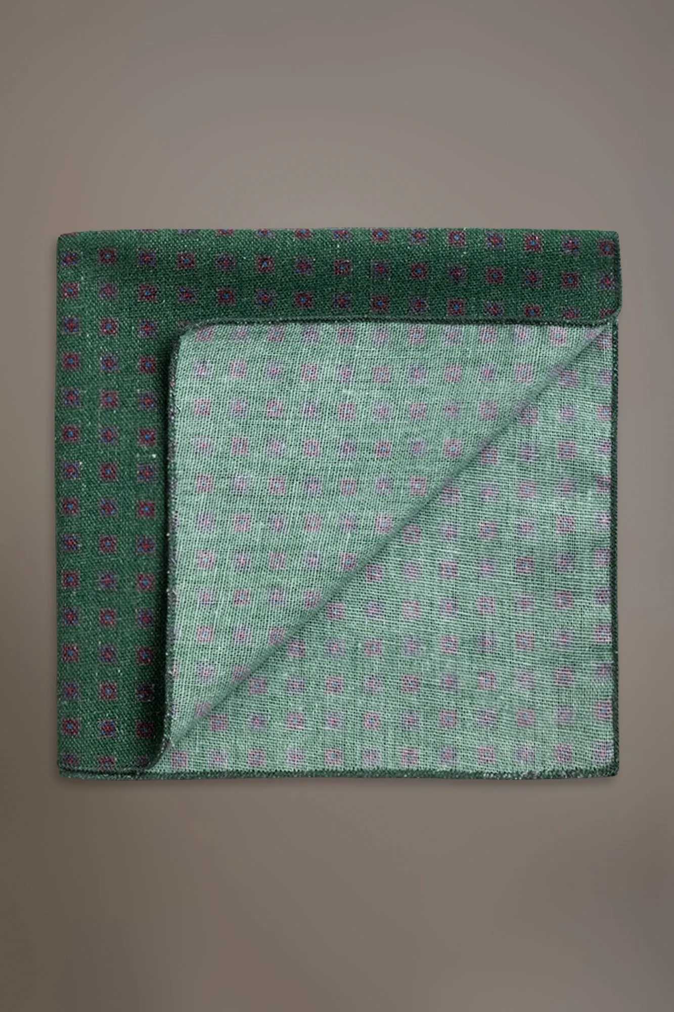Pochette misto lino uomo disegno fantasia vari colori