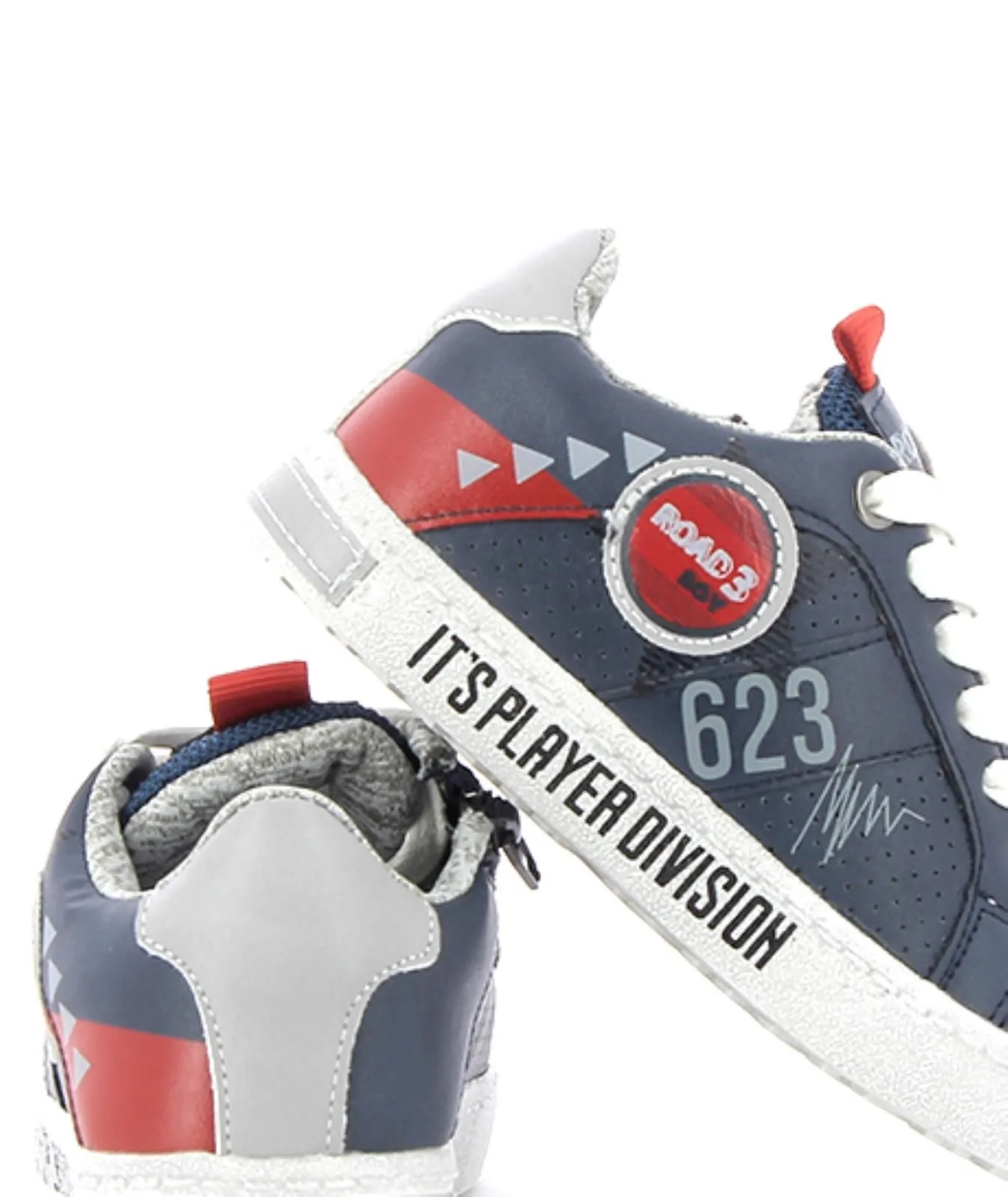 Sneakers blu da bimbo in tessuto
