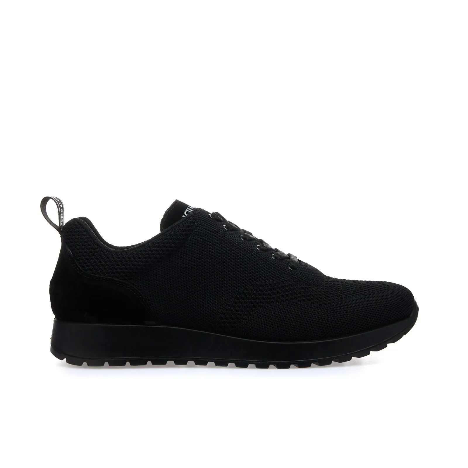 Sneakers nere in tessuto