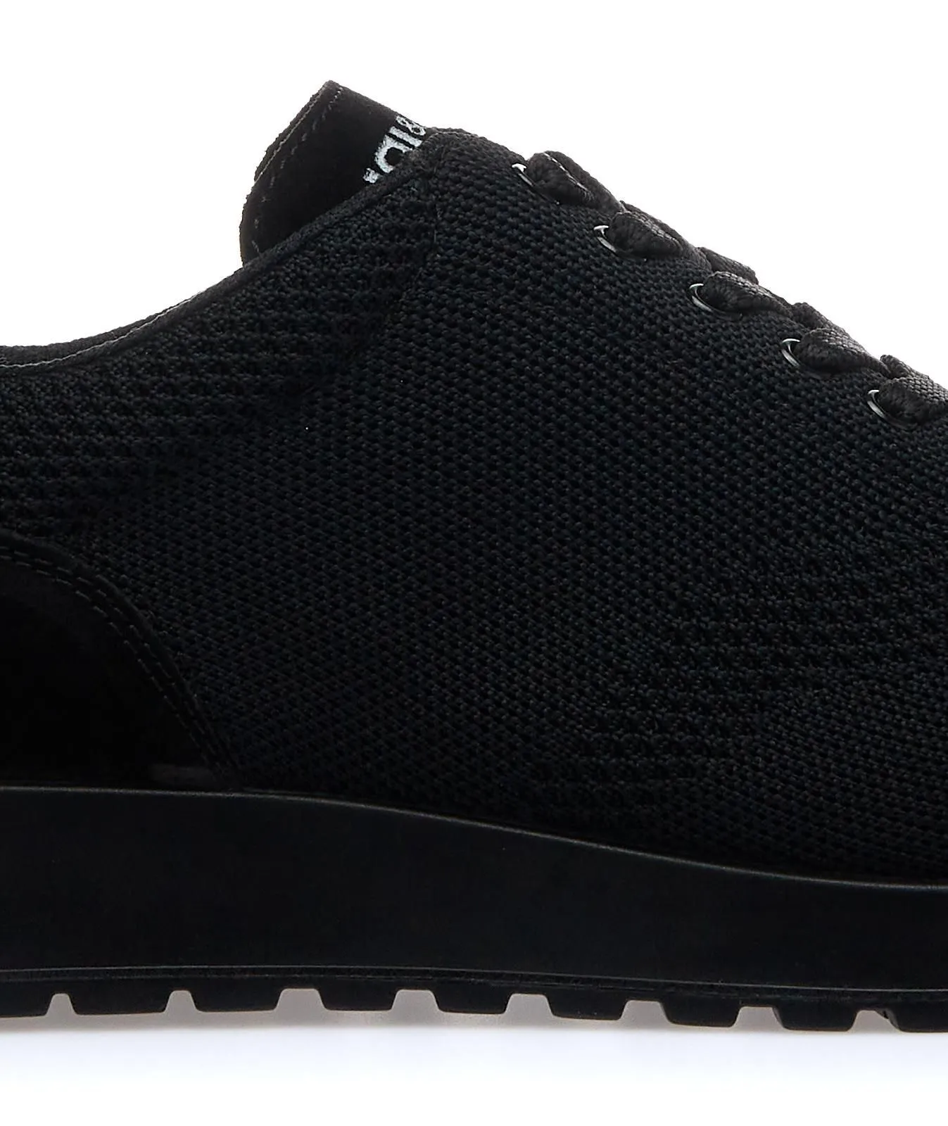 Sneakers nere in tessuto