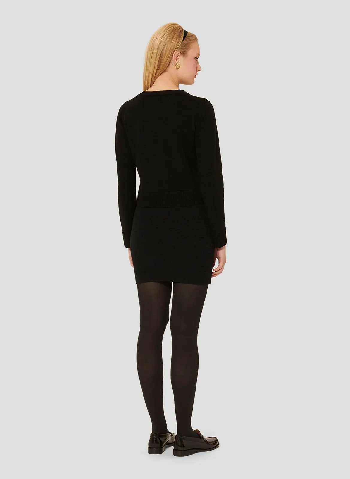  TARA JARMON   GYSLAIN - Cardigan dritto in maglia | Nero