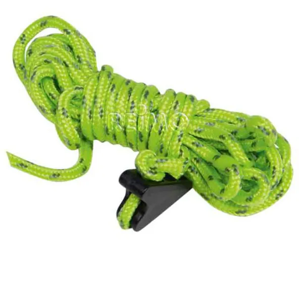 TIRANTI PER TENDE VERDE FLUO confez. 4 pz CORDE DI TENSIONE
