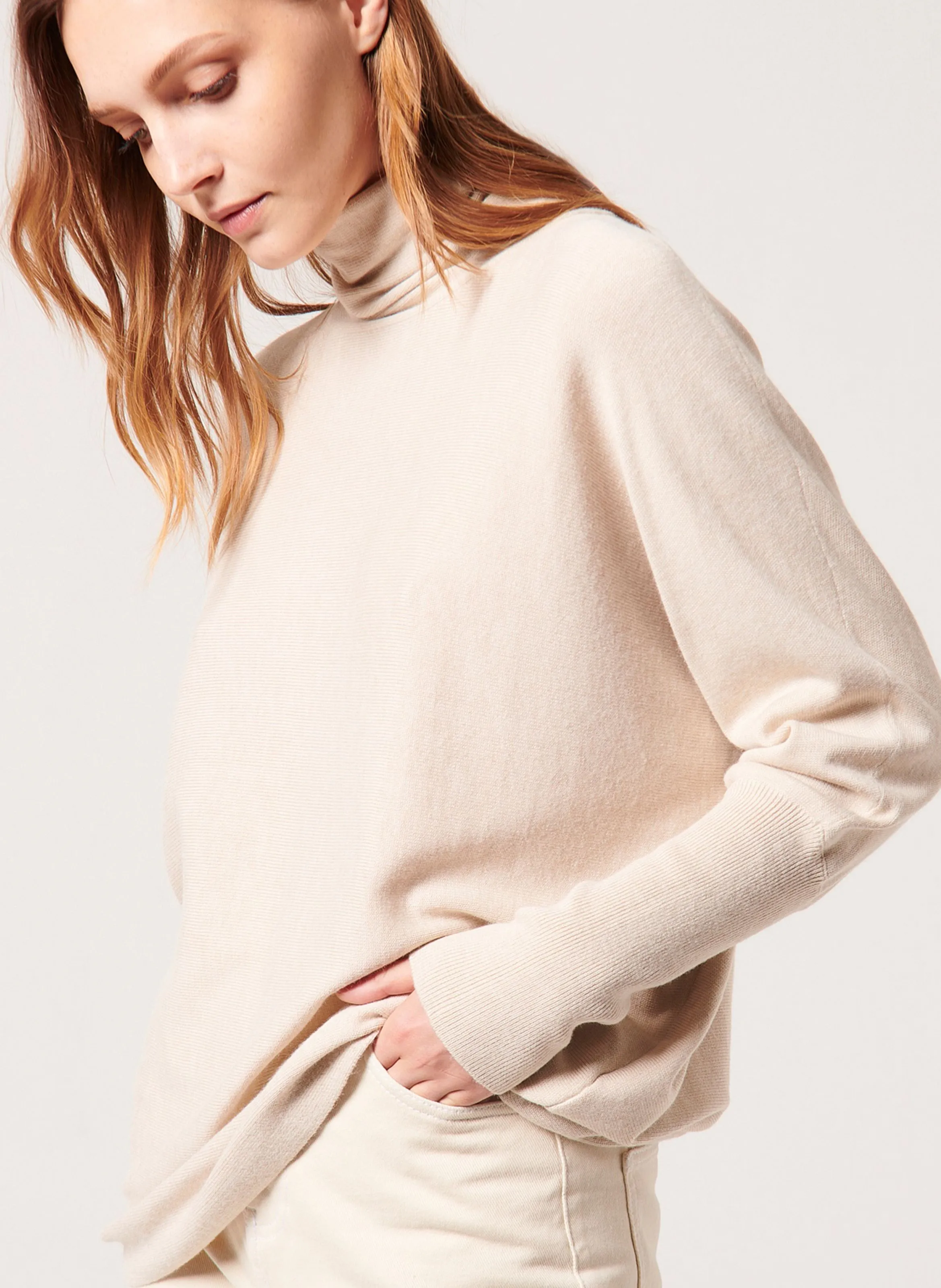  ZAPA   PRUNA - Cardigan lungo in filato misto lana | Beige