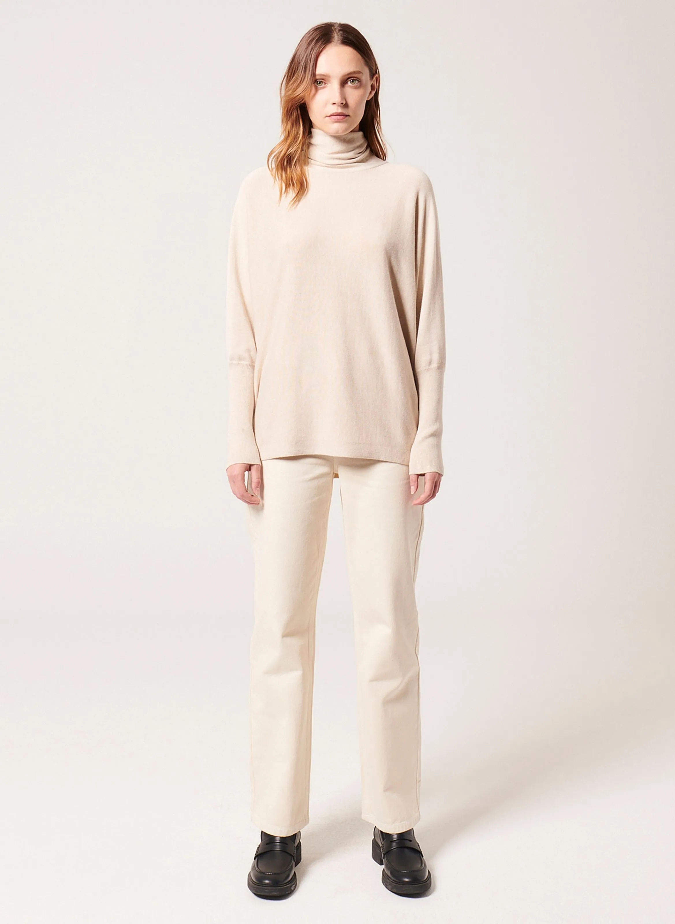  ZAPA   PRUNA - Cardigan lungo in filato misto lana | Beige